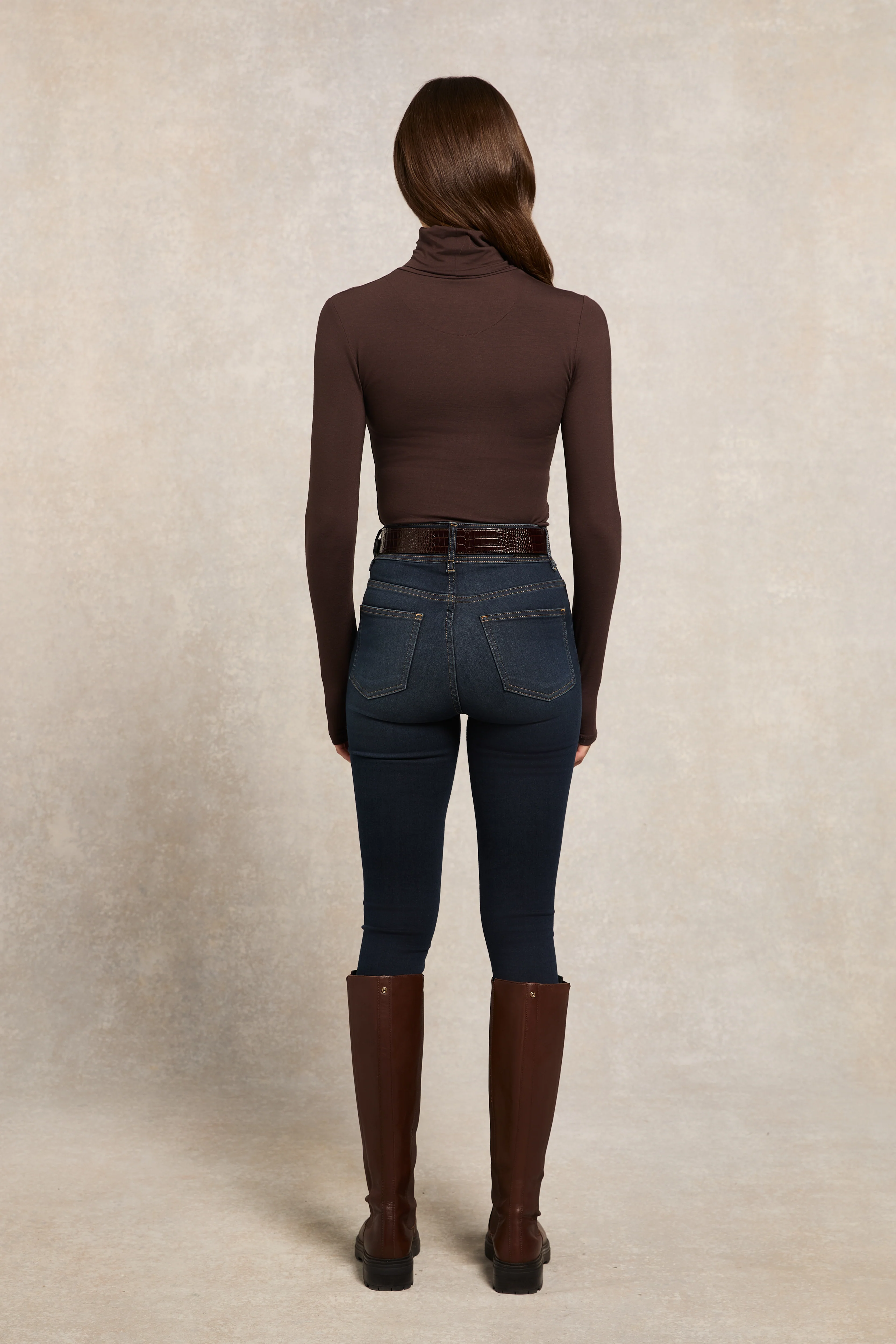 Paige Roll Neck (Chocolate)