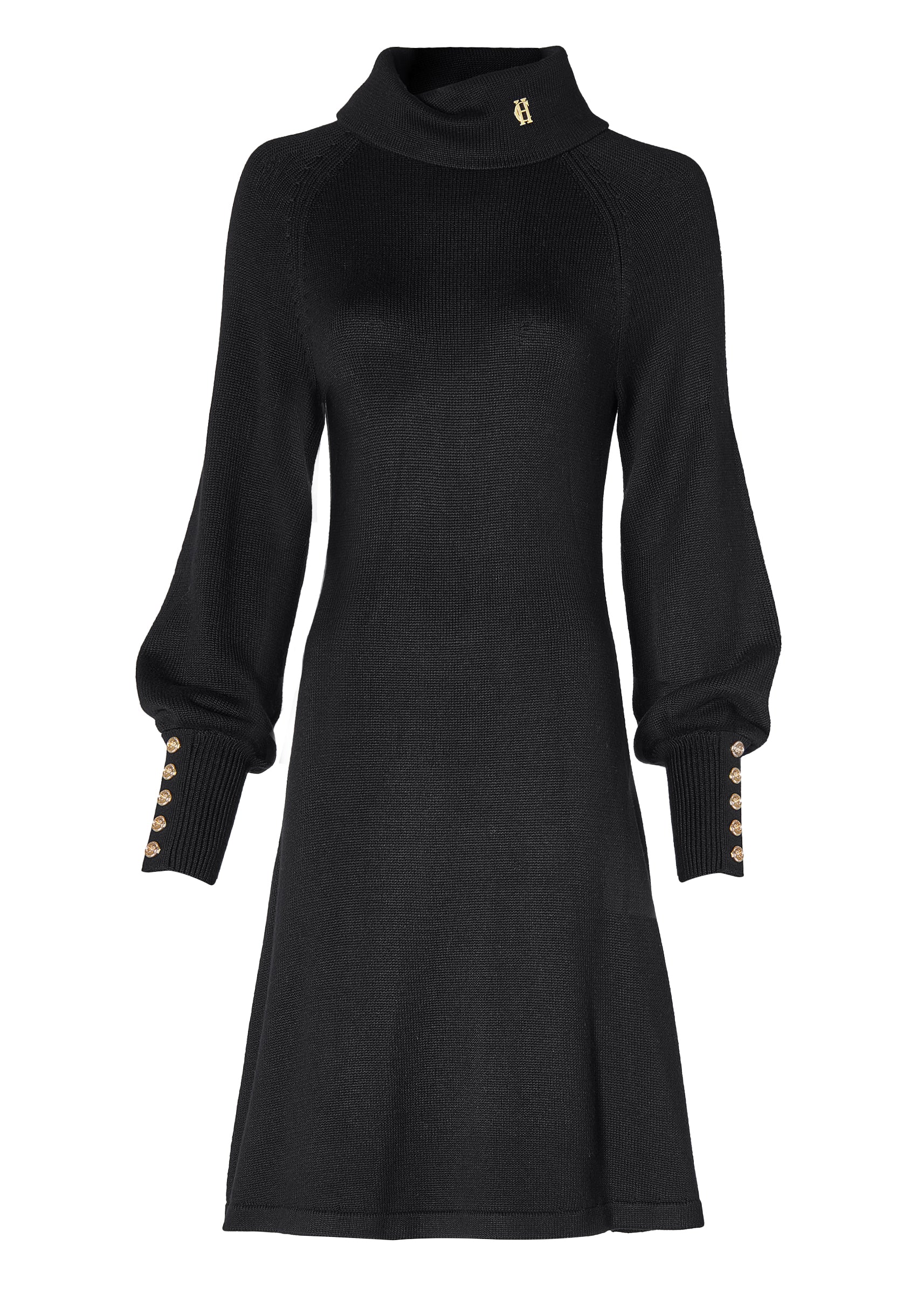 Chamonix Fit & Flare Dress (Black)