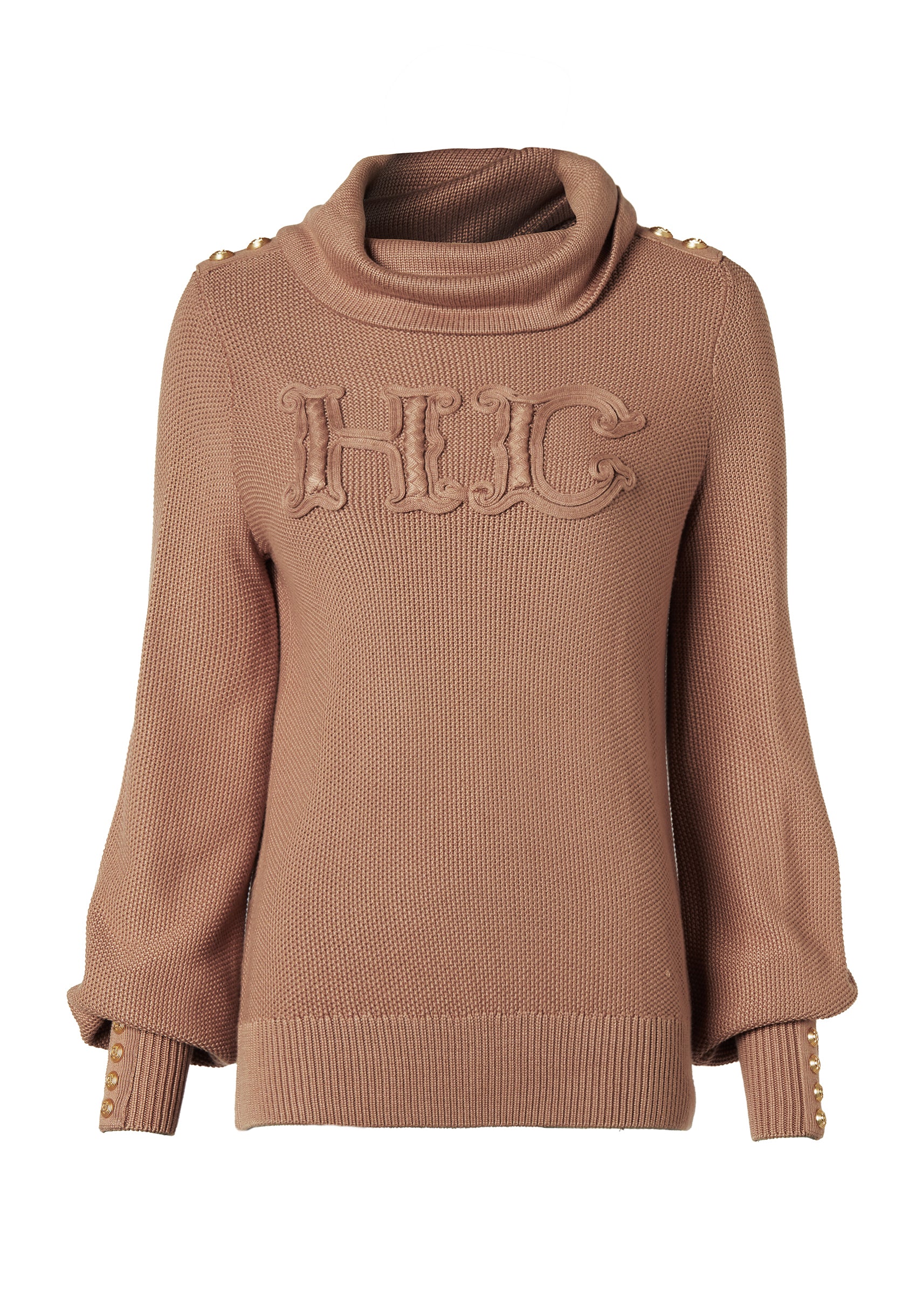 Daisy Roll Neck Knit (Camel)