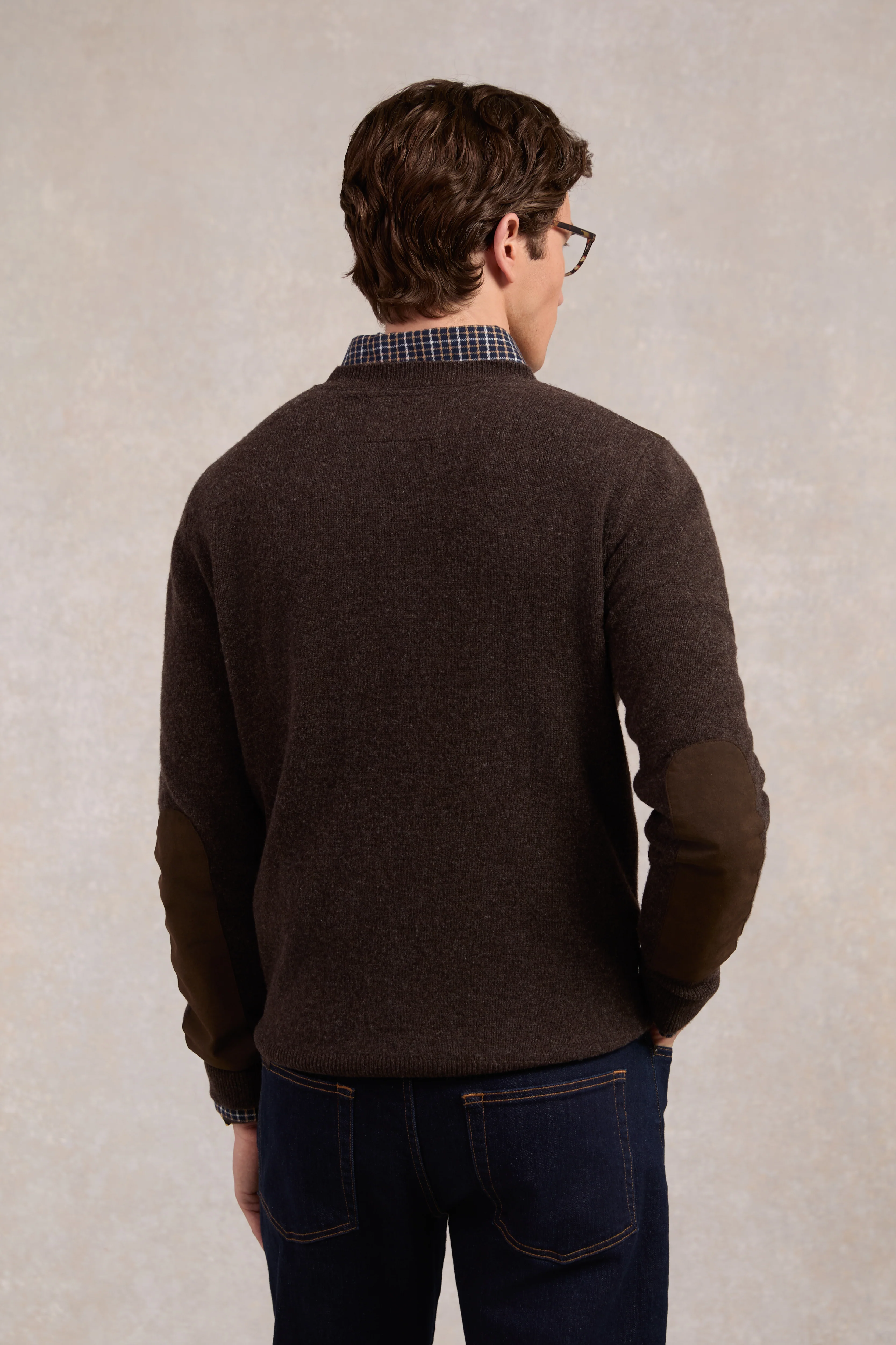 Country Crew Neck Knit (Chocolate)