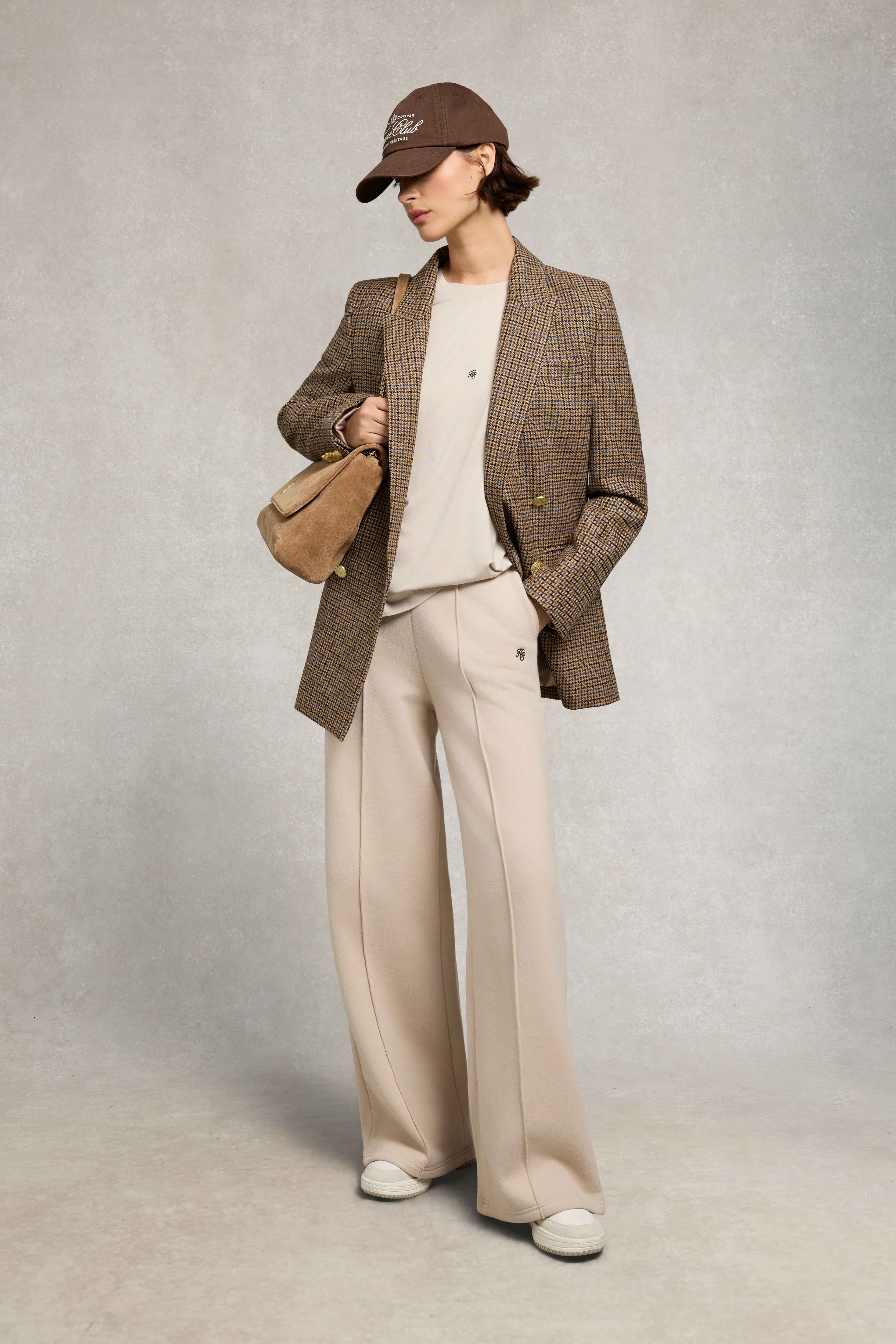 Oversized Monogram Tee (Stone)