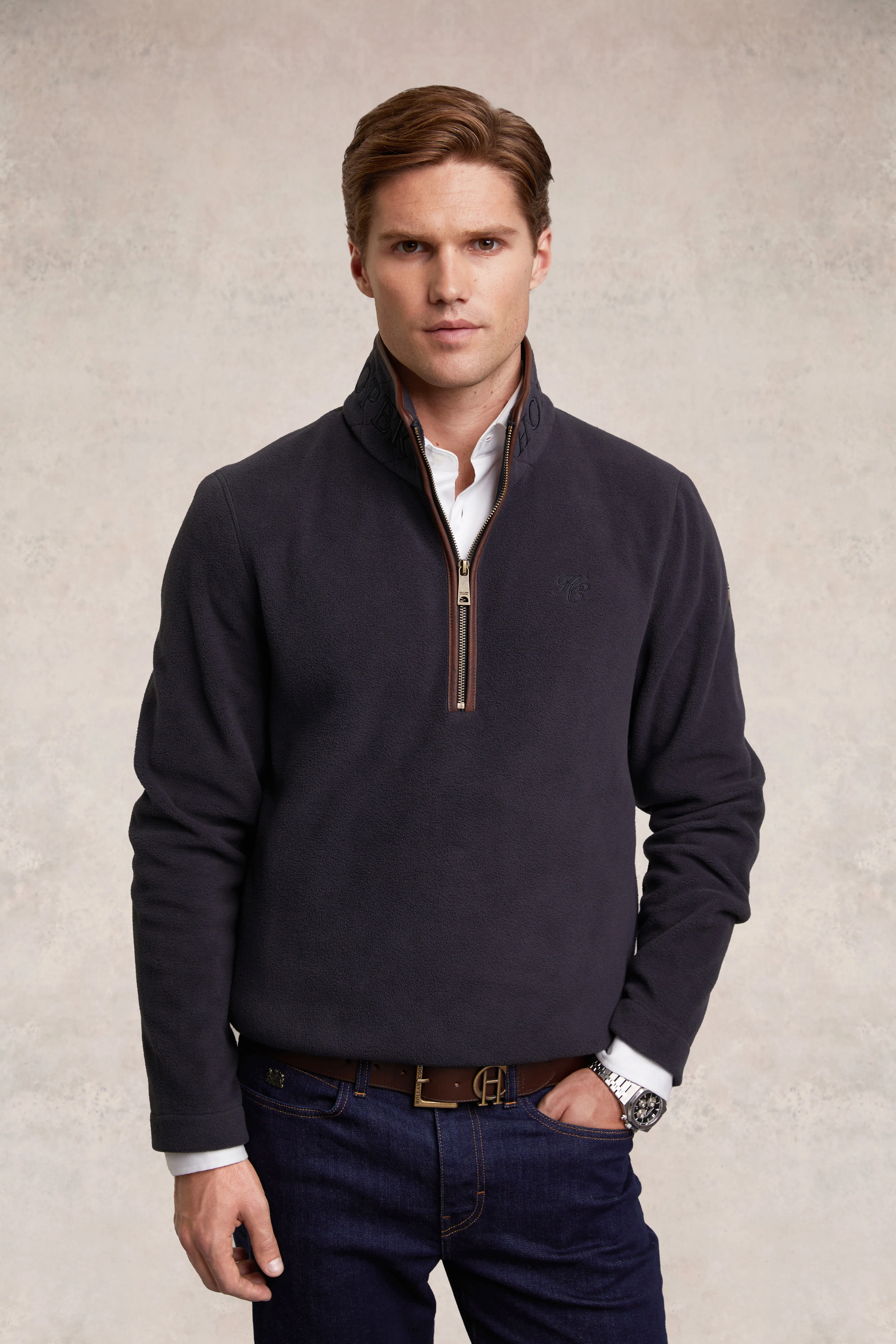Country Fleece Quarter Zip (Ink Navy)