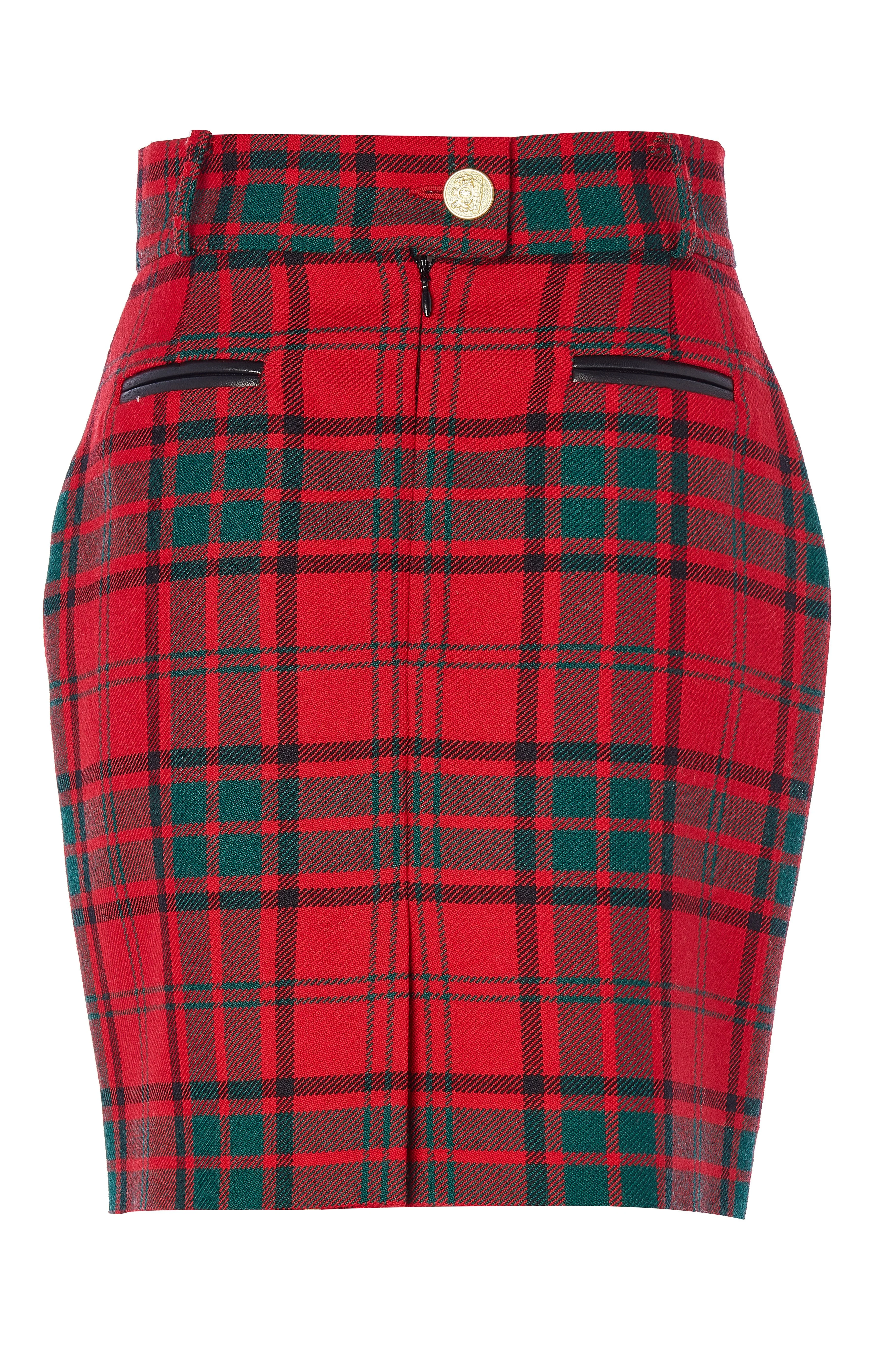 Knightsbridge Skirt (Red Tartan)