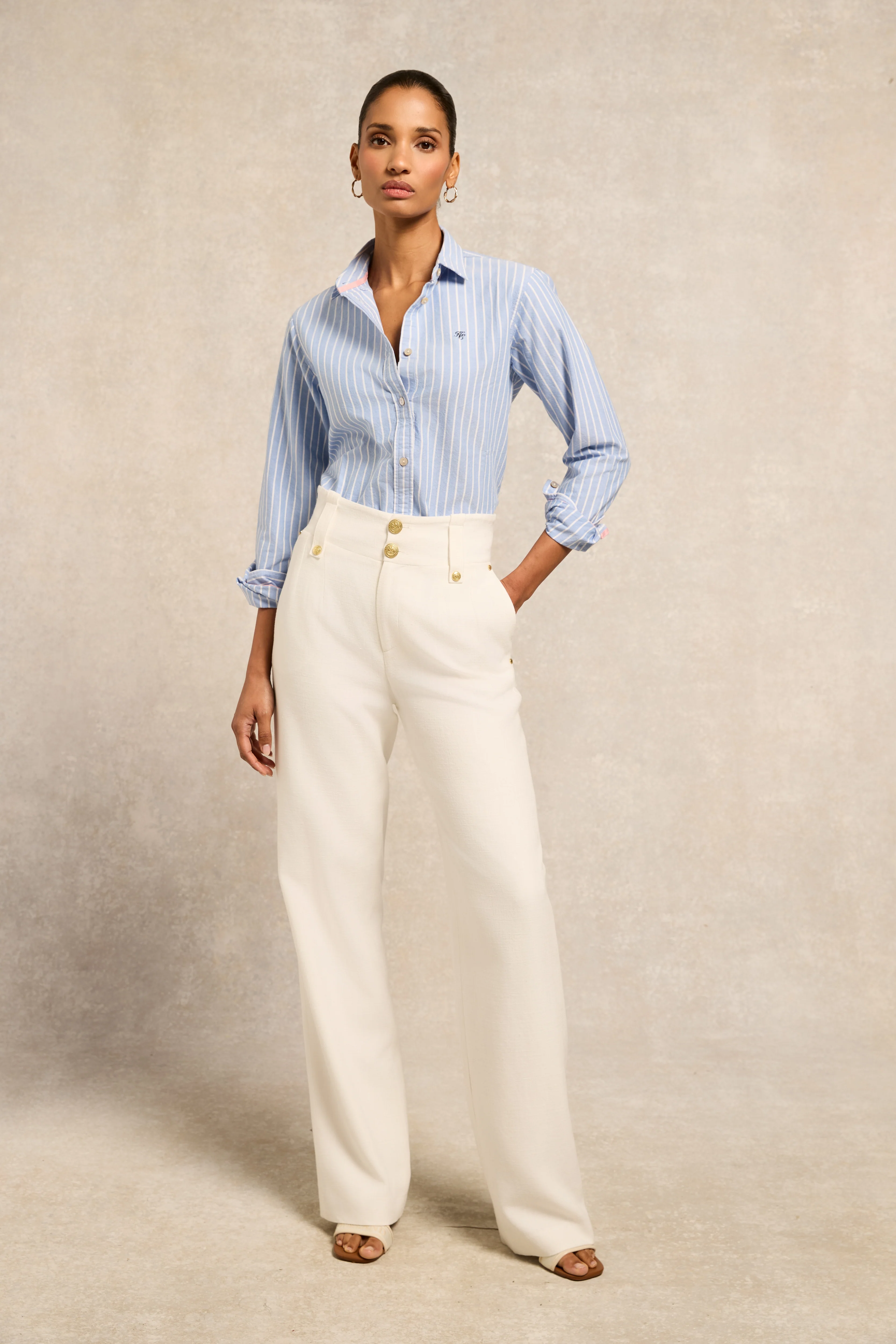 Oxford Shirt (Sky Blue Stripe)