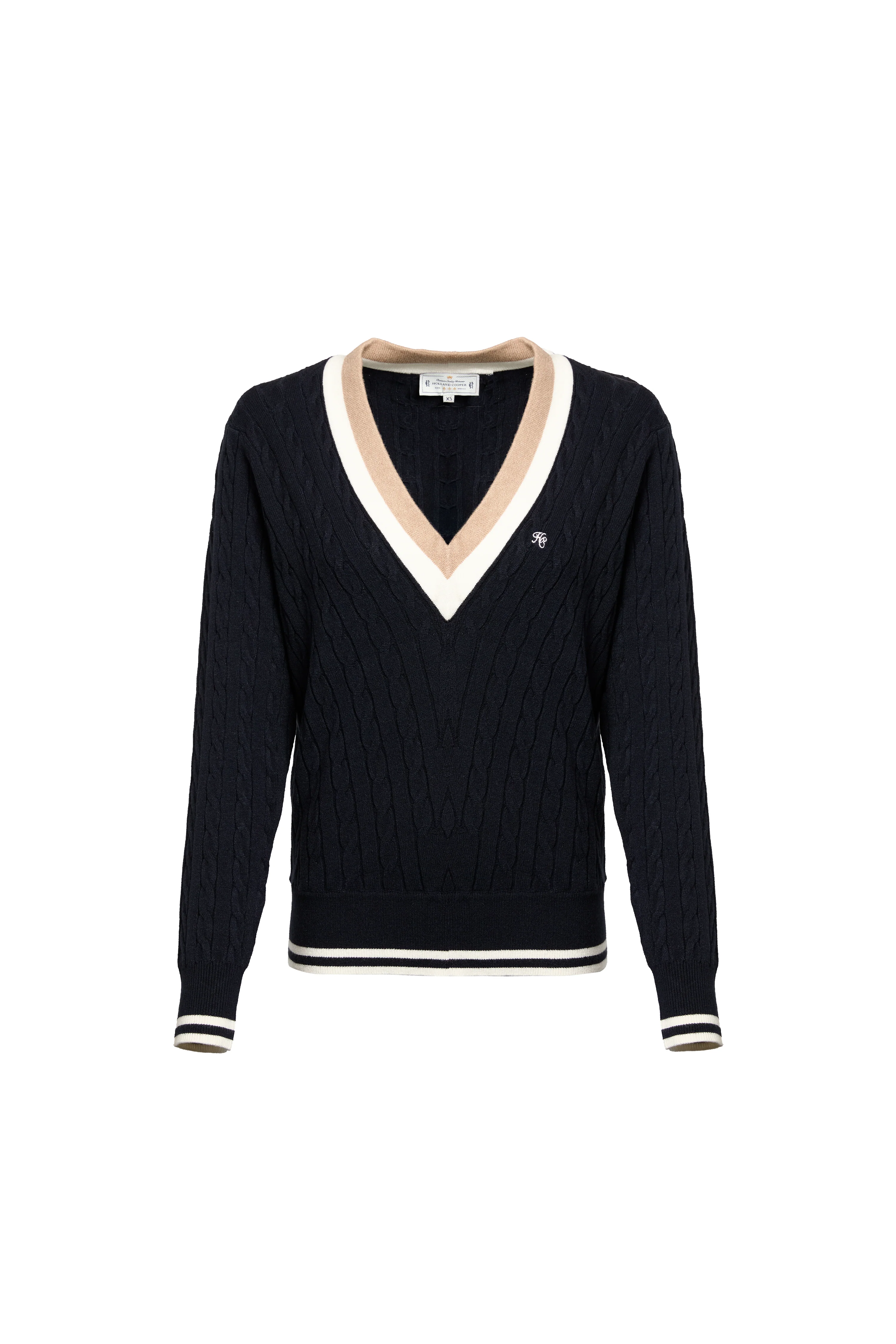 Melissa V Neck Knit (Ink Navy)