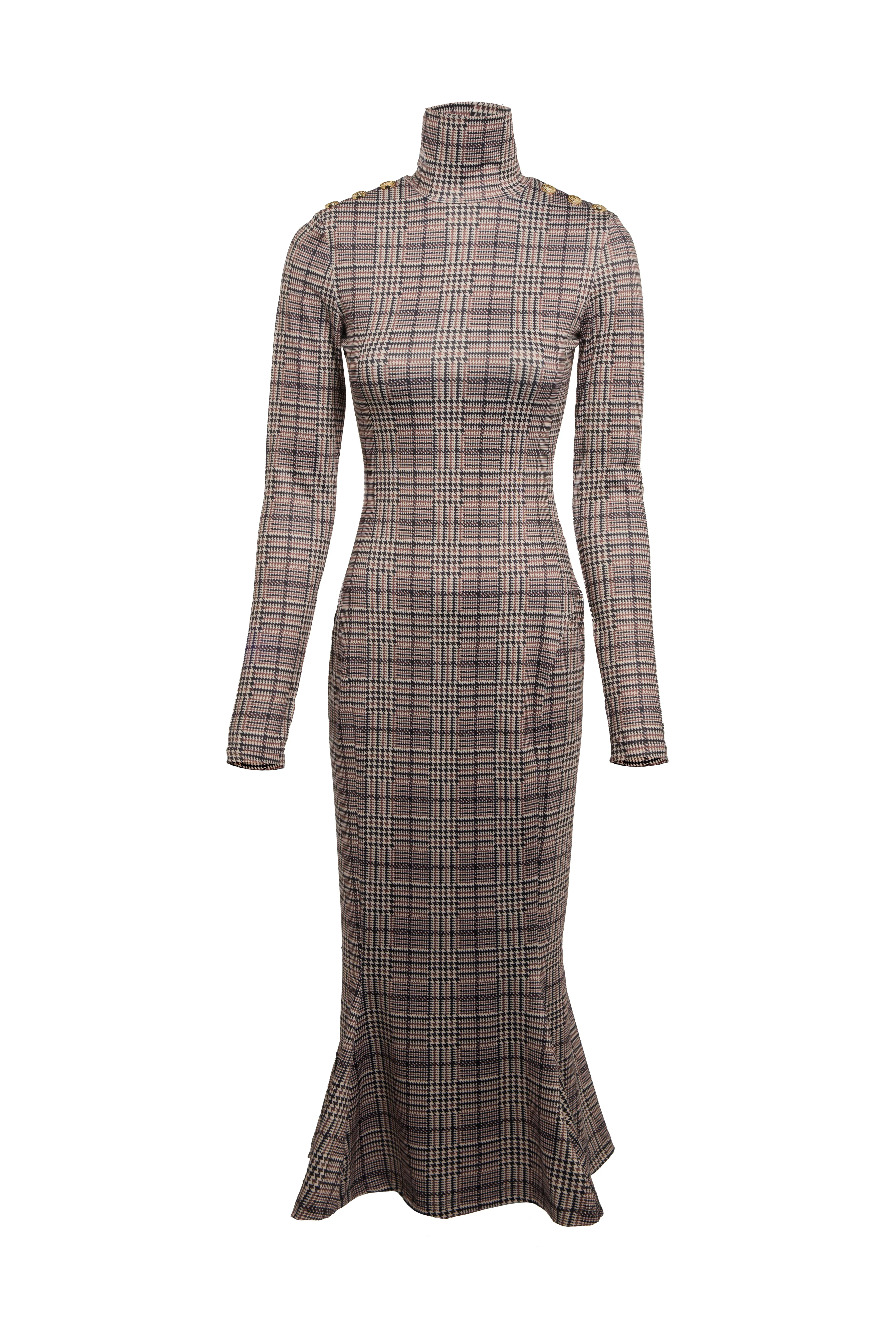 Tara Midi Dress (Prince of Wales Check)