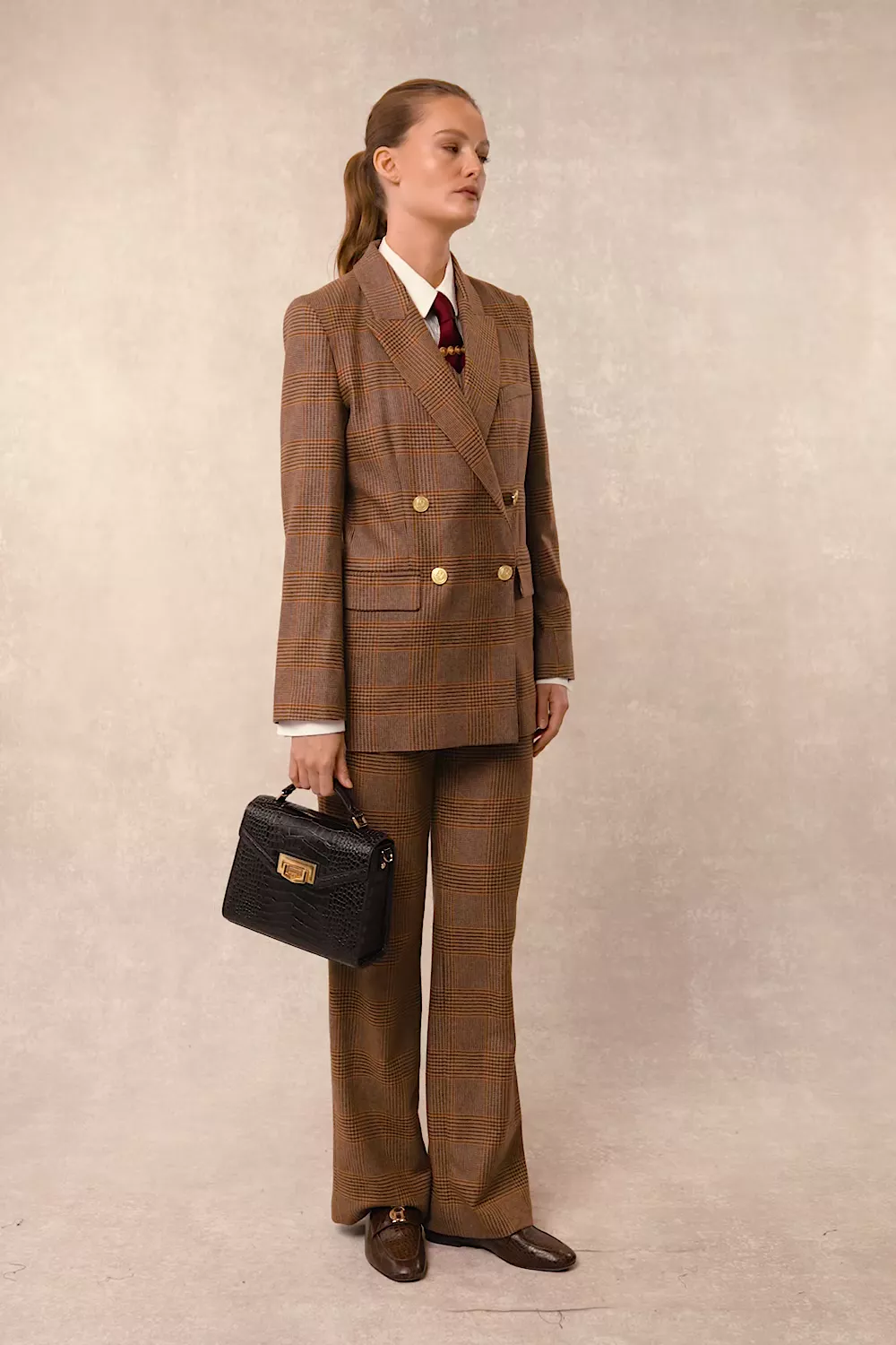 Belgravia Blazer (Clarence Check Merlot)