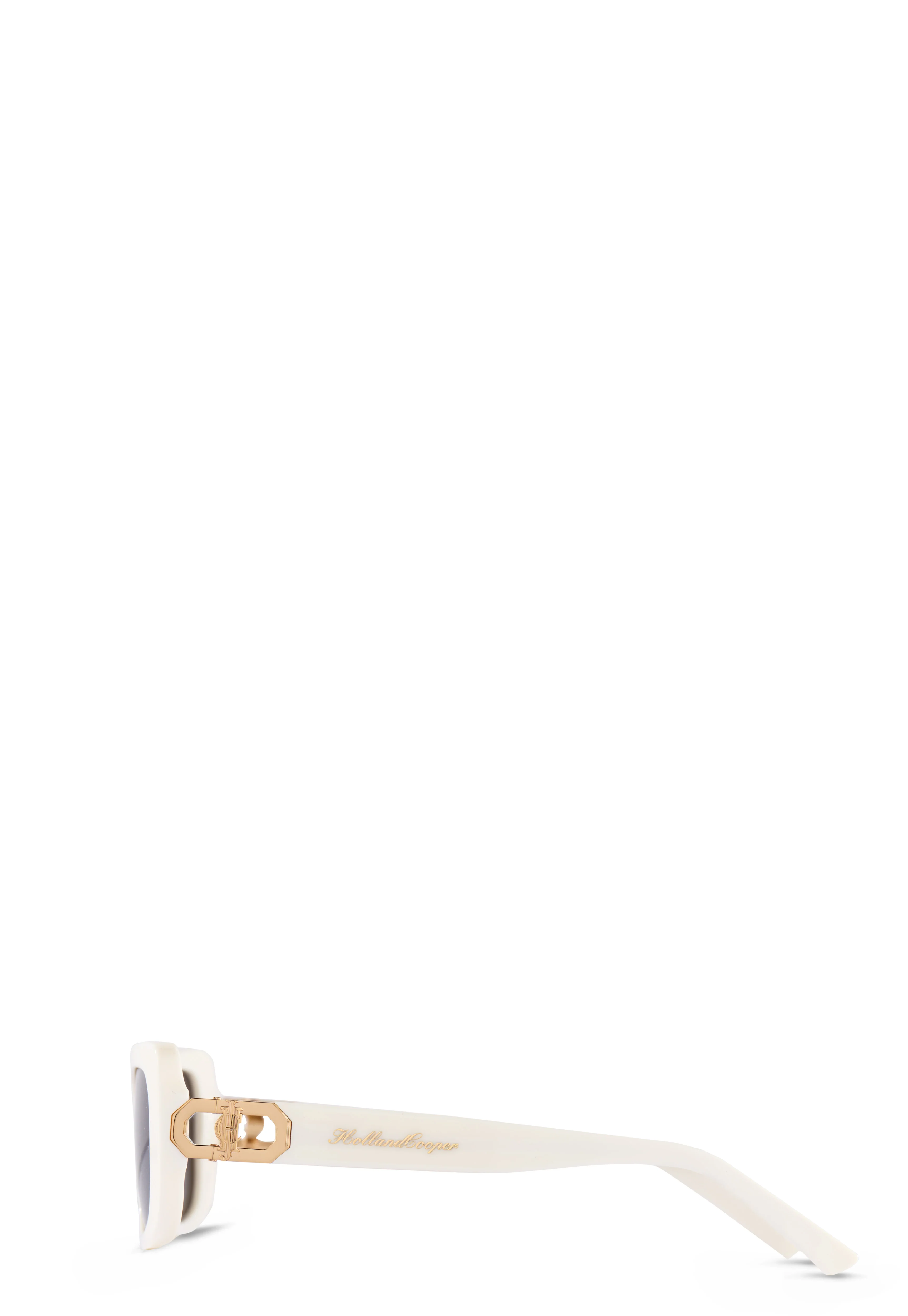 Paris Narrow Sunglasses (Ecru)