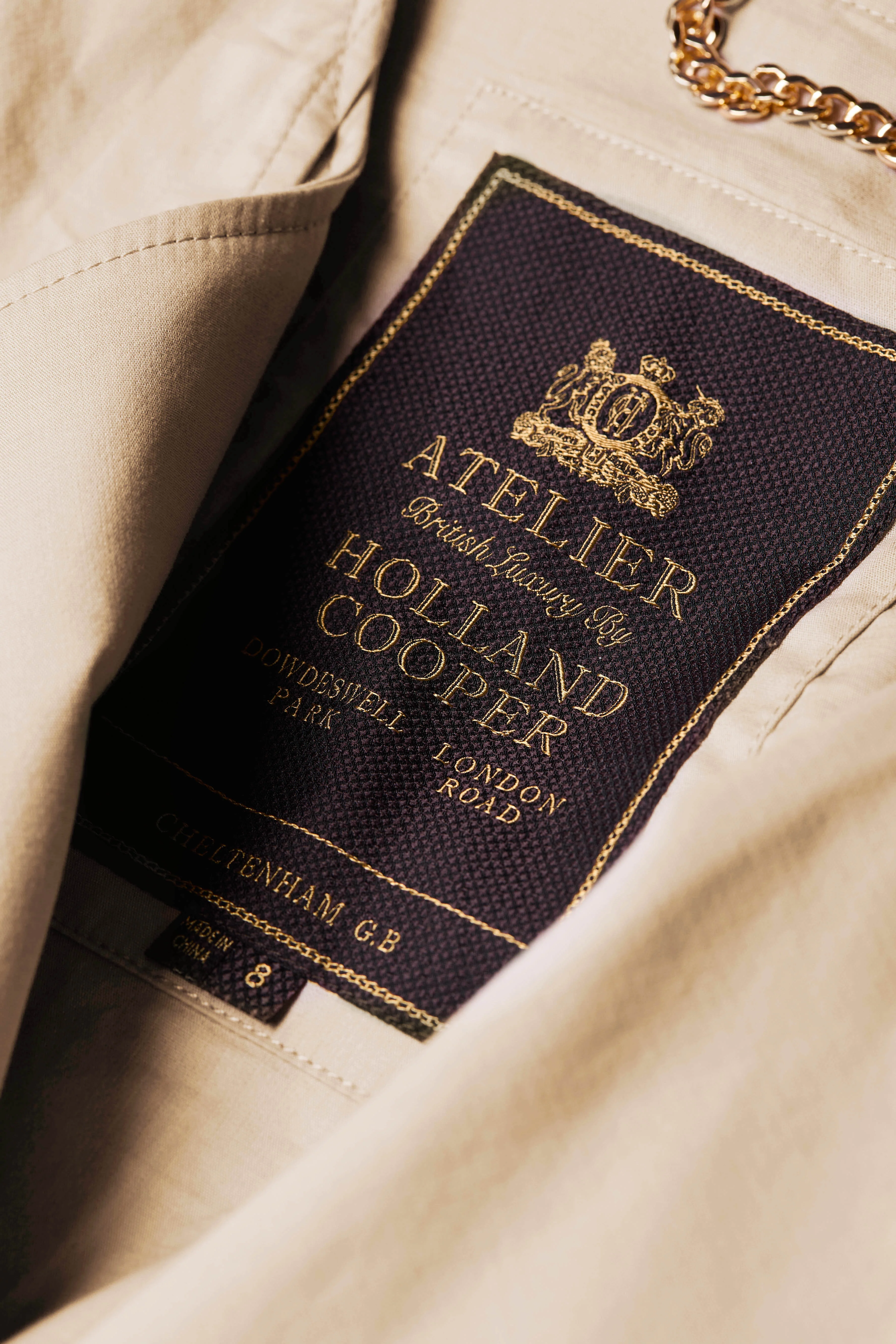 Collarless Trench Gilet (Stone)