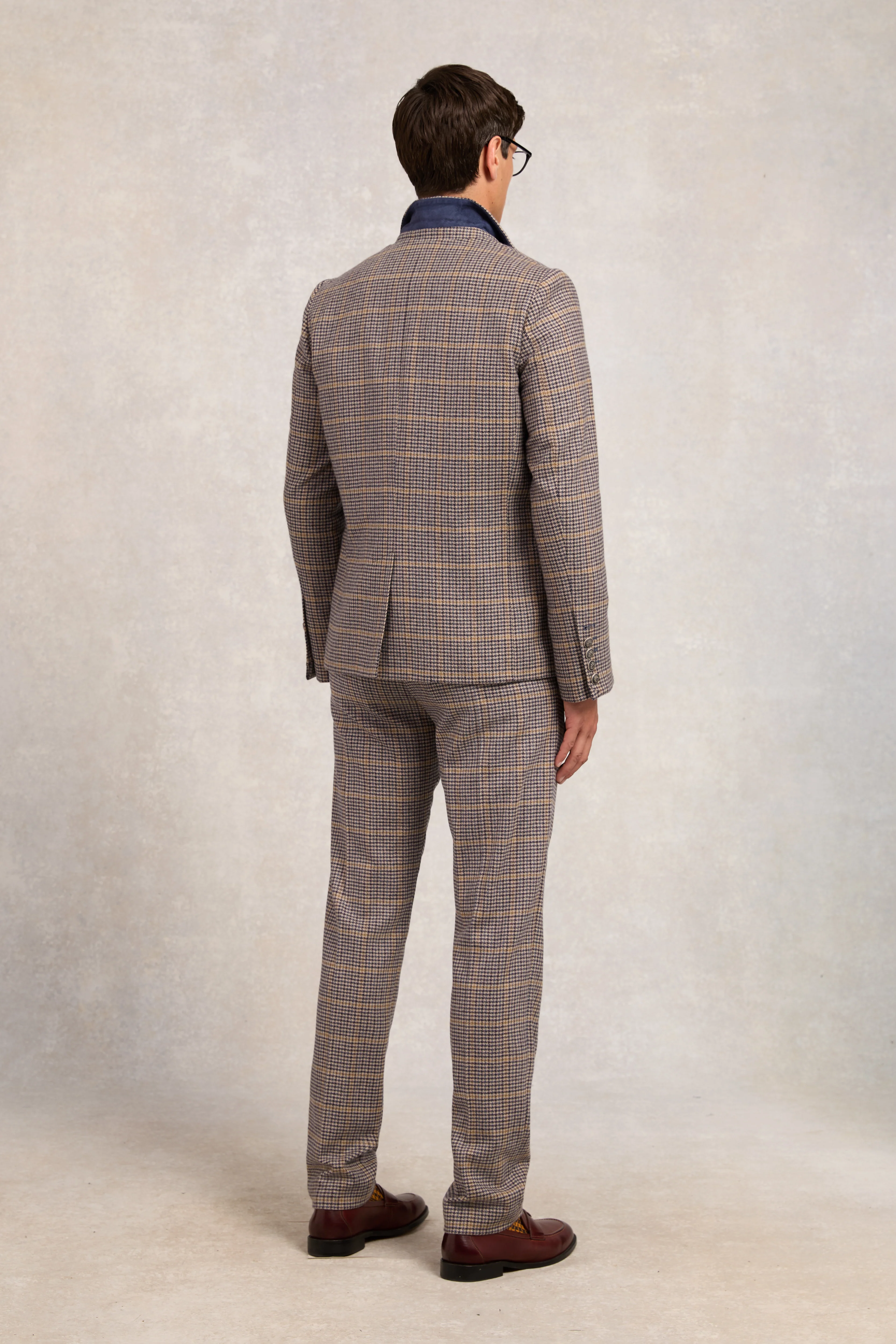 The Single Breasted Blazer (Prince of Wales Navy)