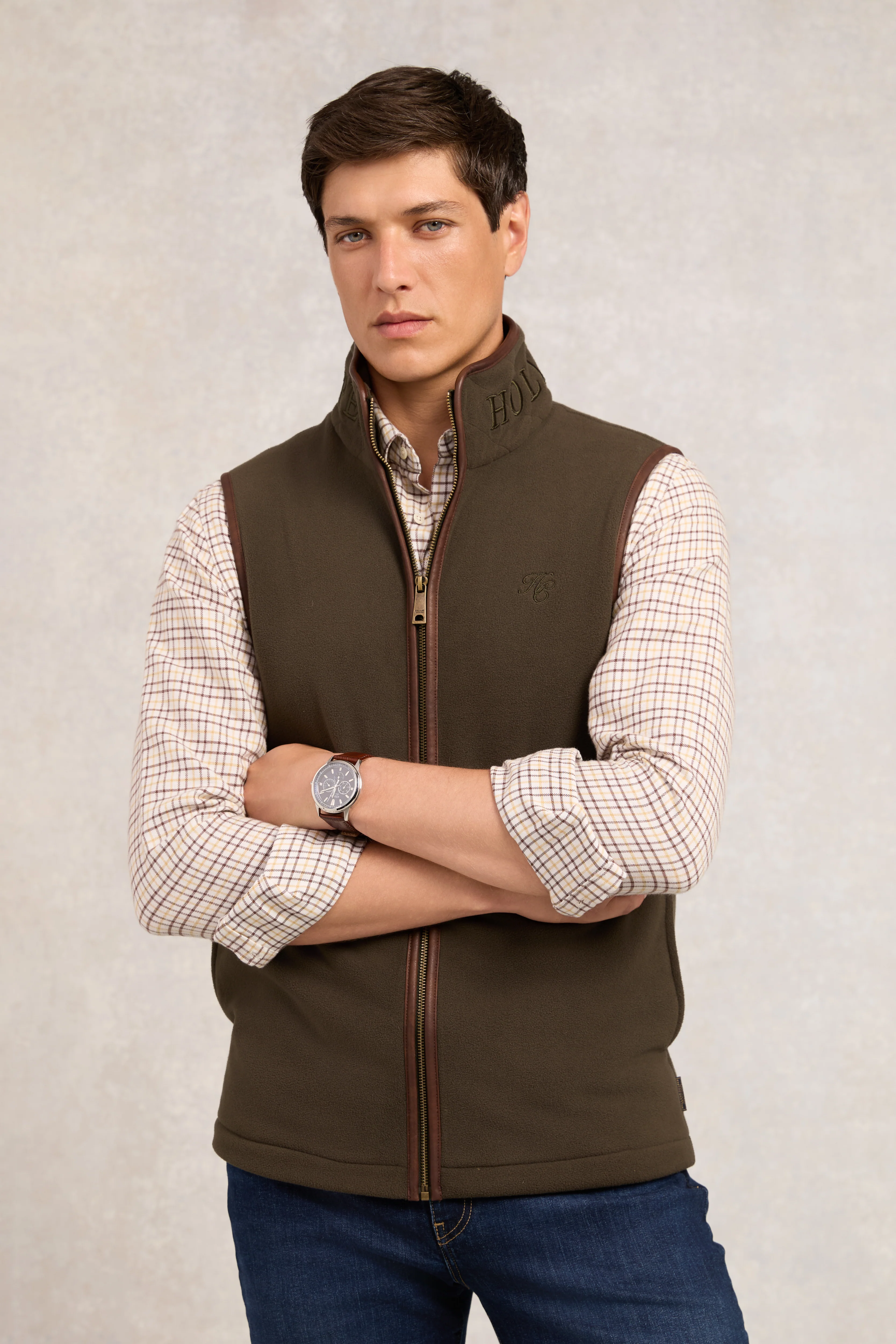 Country Fleece Gilet (Khaki)