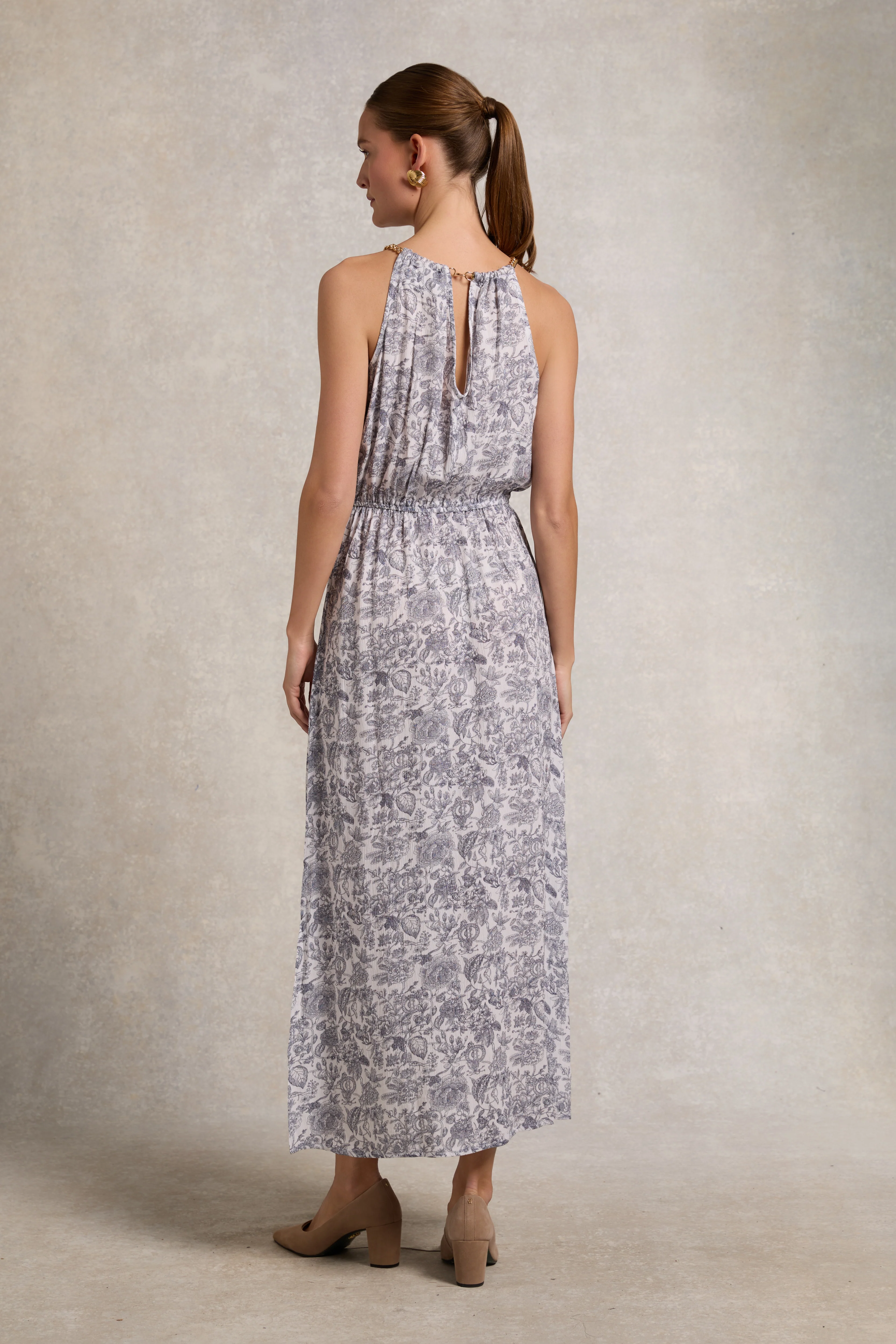 Paloma Maxi Dress (White Willow)