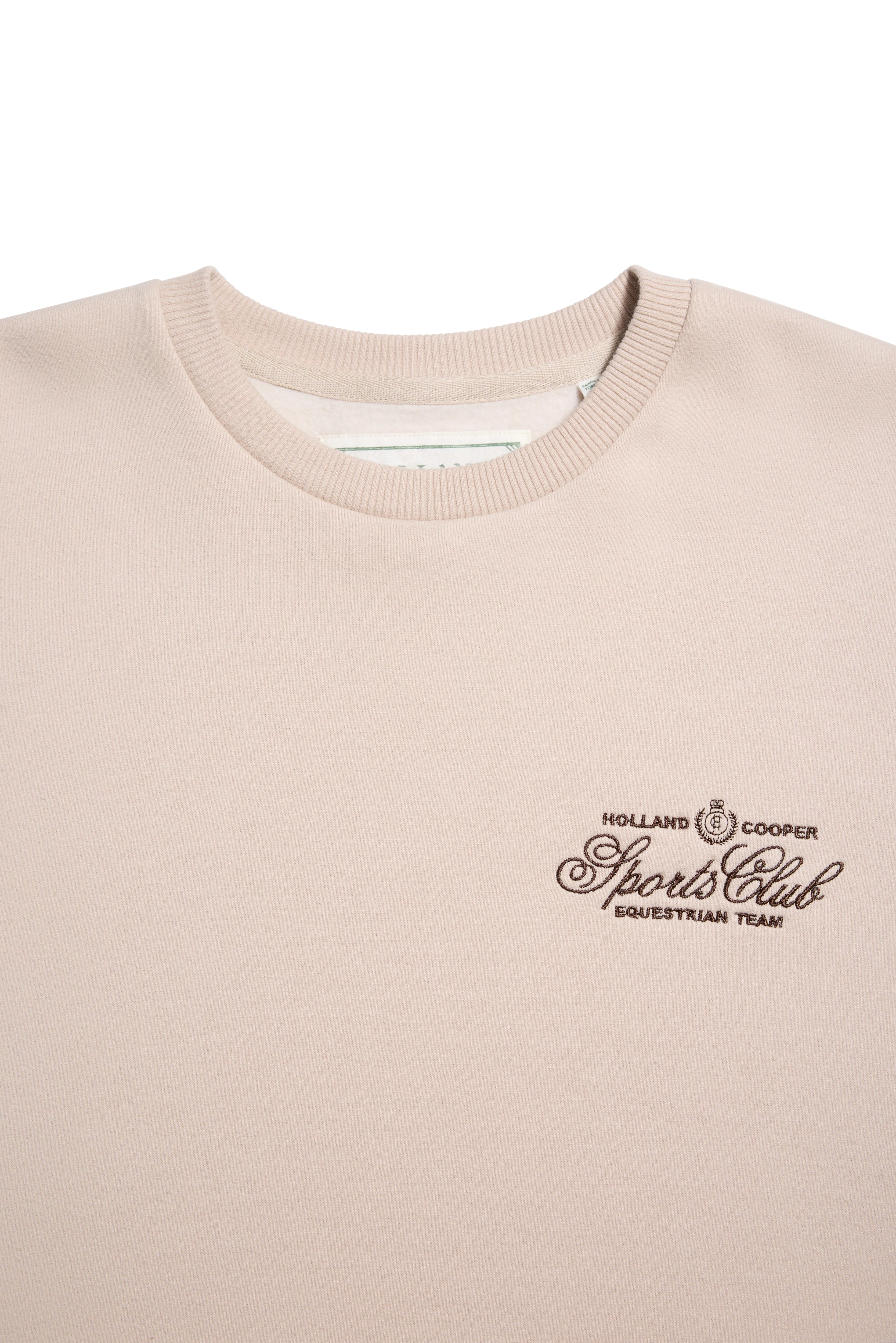 Relaxed Fit Crew Neck Sweat (Stone)