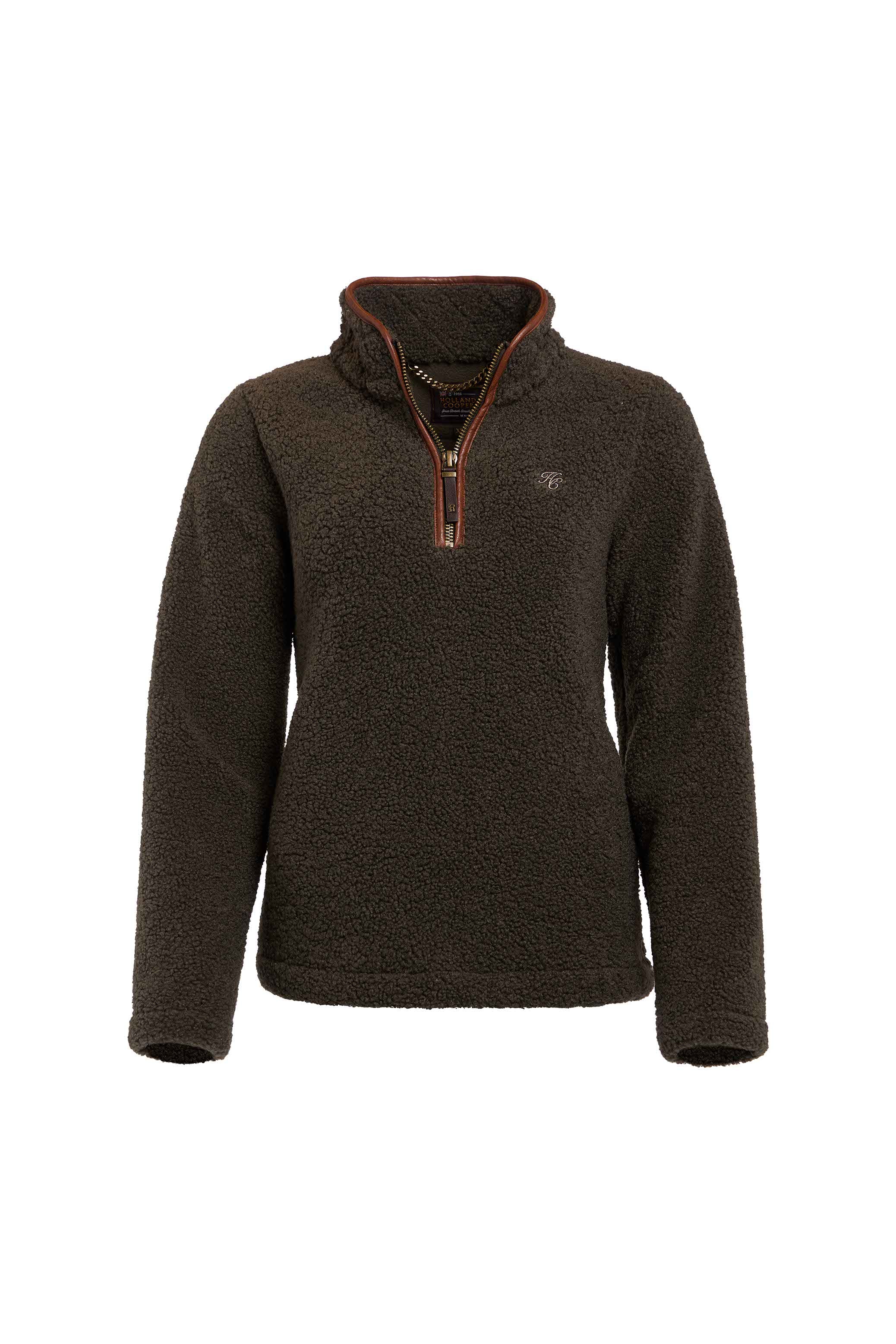 Country Fleece Quarter Zip (Khaki Borg)