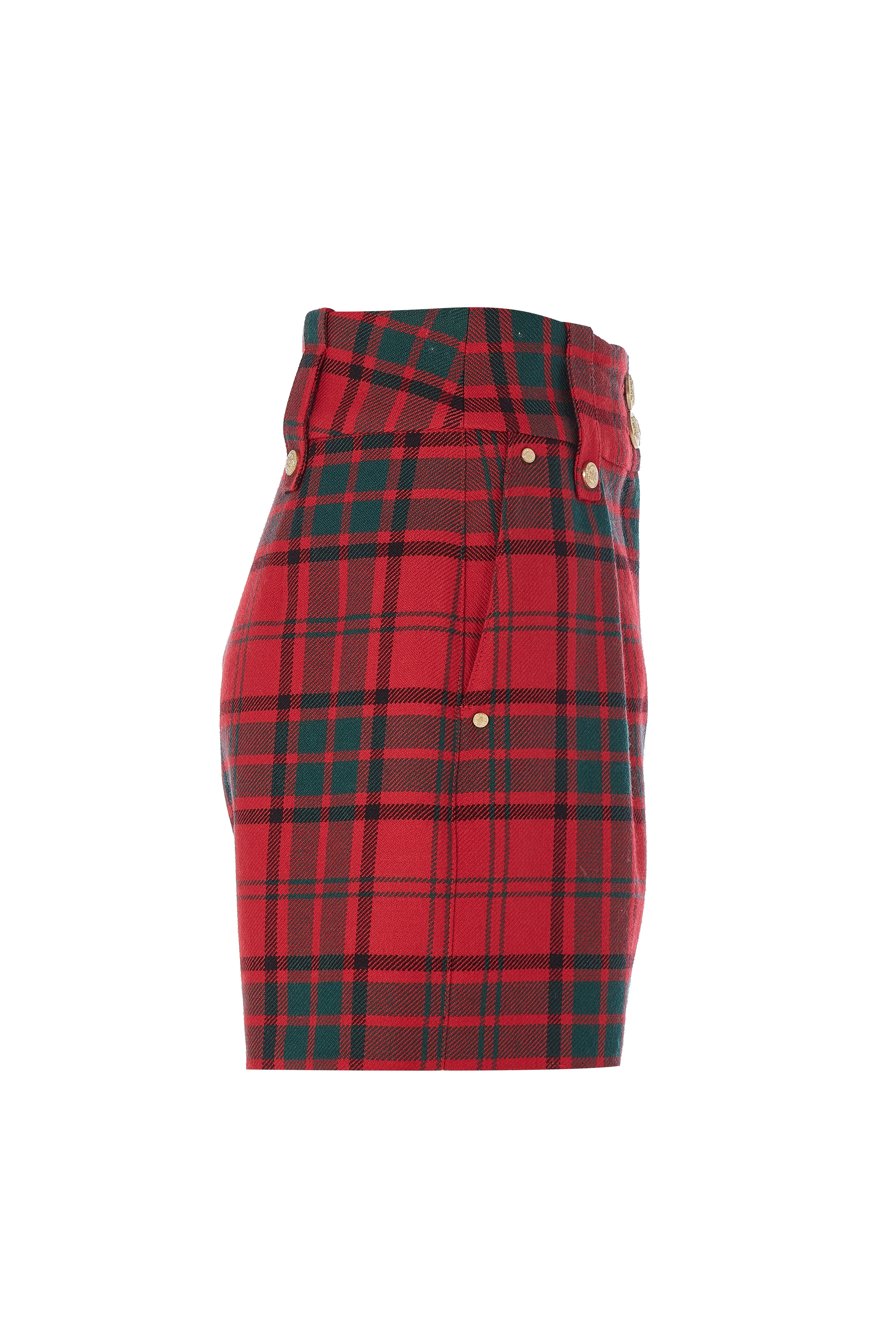 Luxe Tailored Short (Red Tartan)