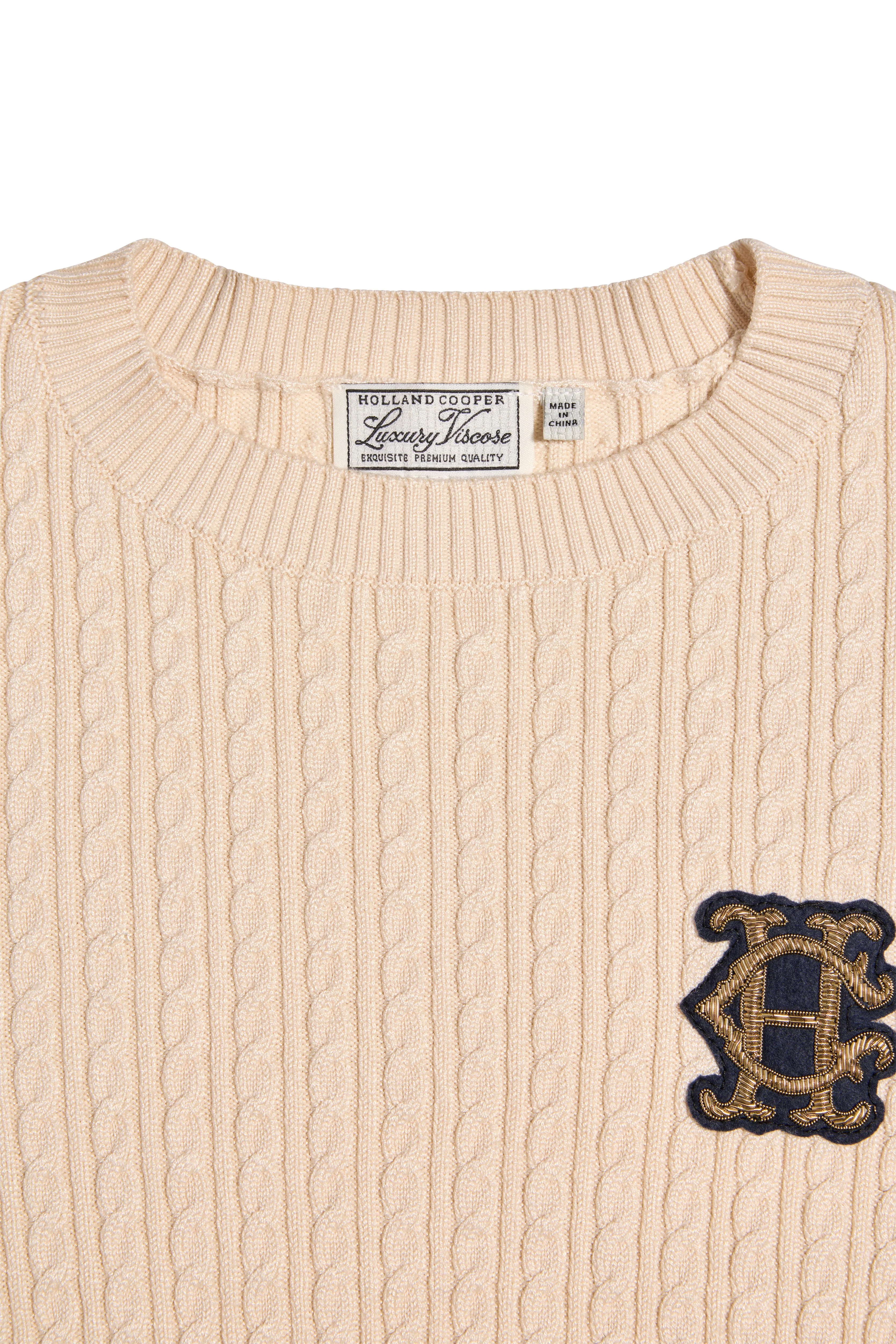 Princeton Crew Neck Knit (Almond)