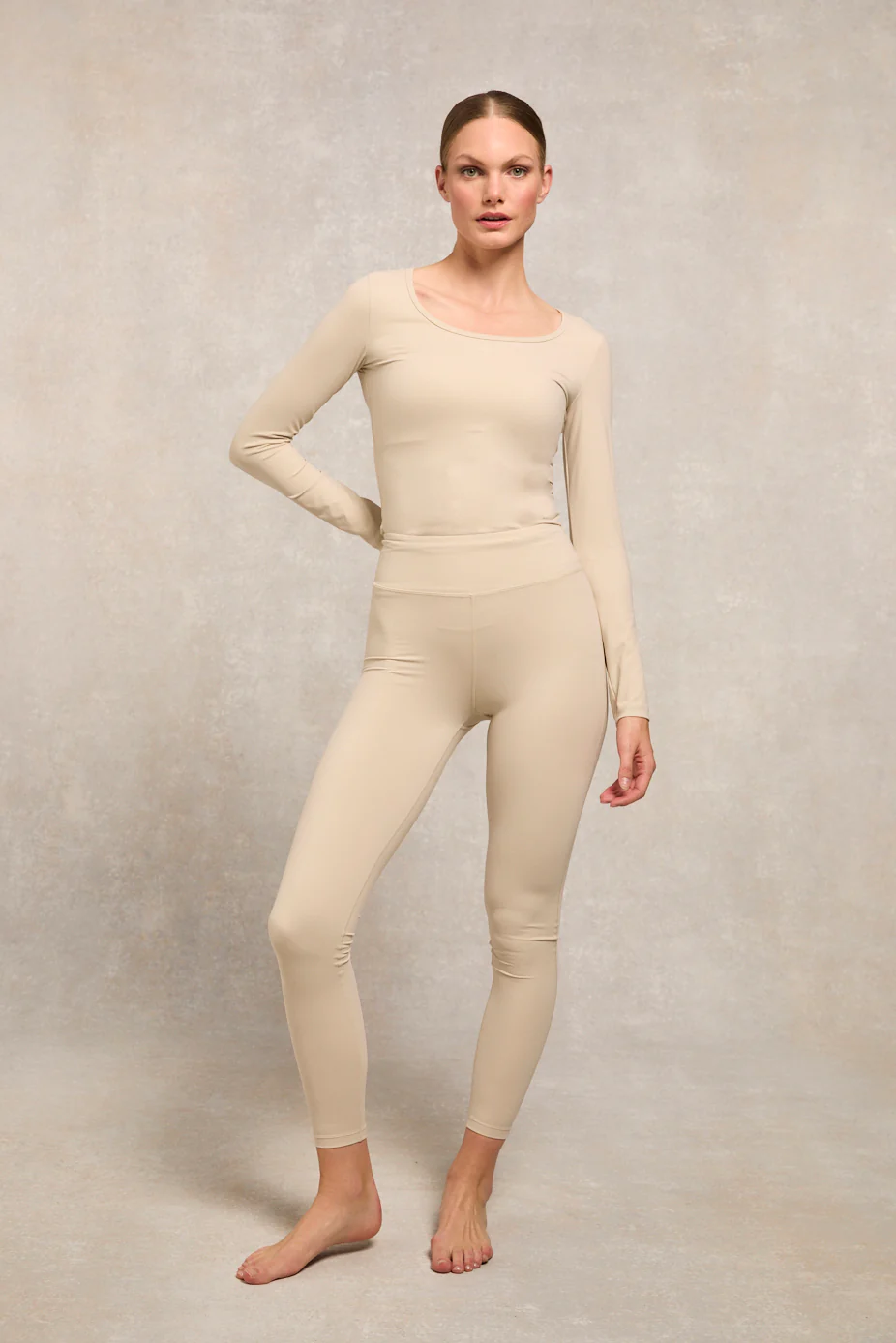Supersoft Contour Legging (Beige)