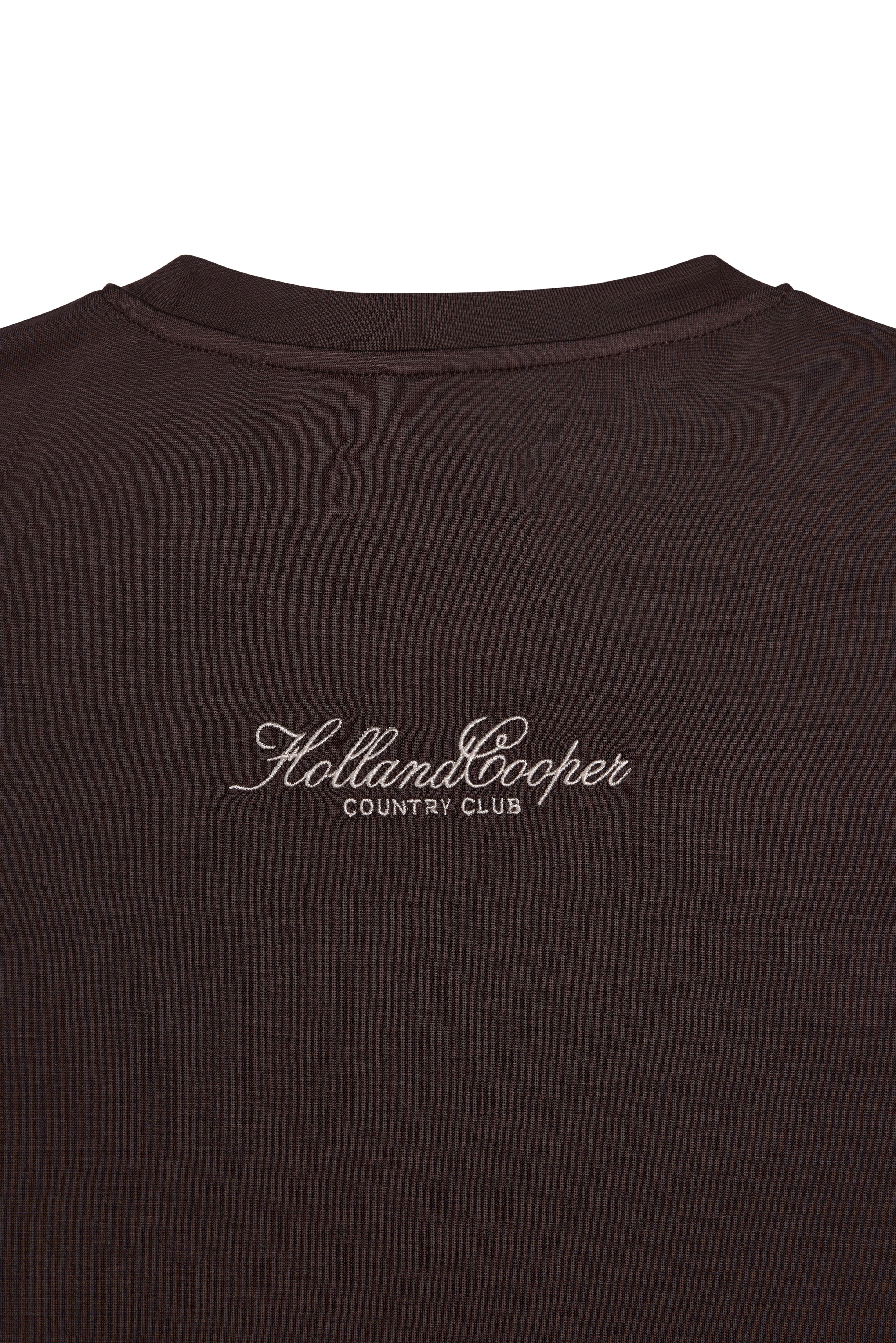 Oversized Monogram Tee (Walnut)