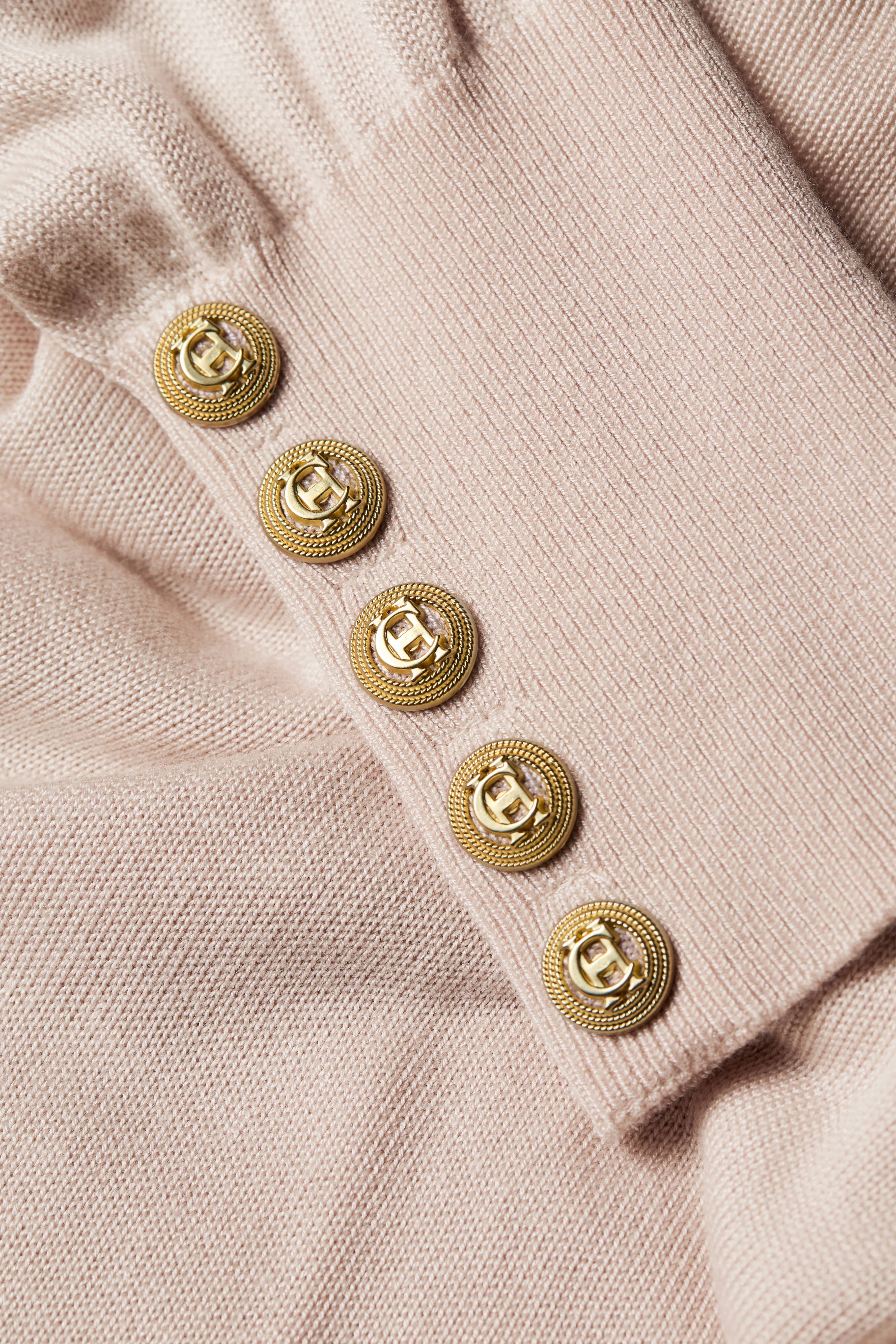 Structured Kelsie Crew Neck Knit (Soft Pink)