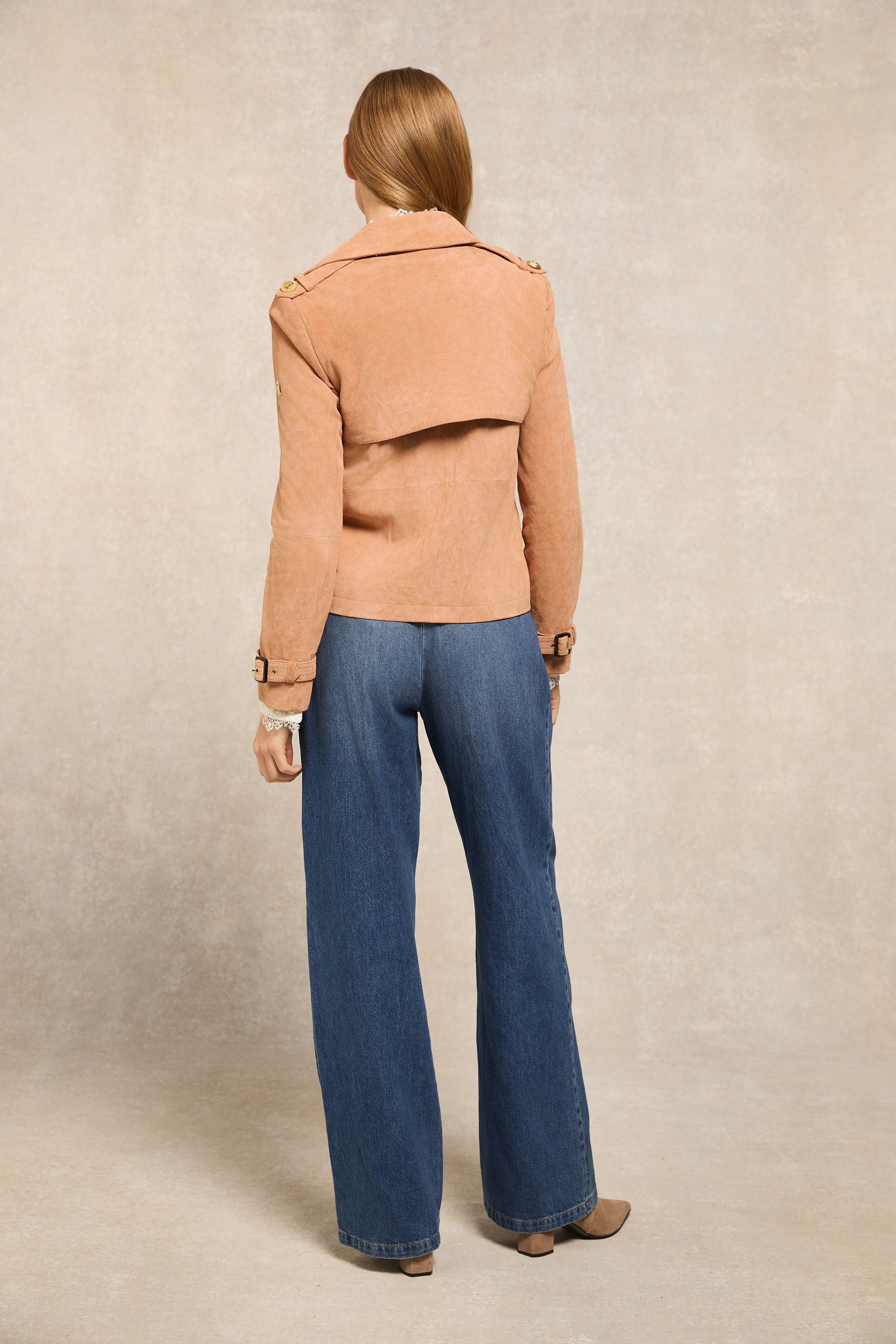 Draycott Suede Jacket (Nude)