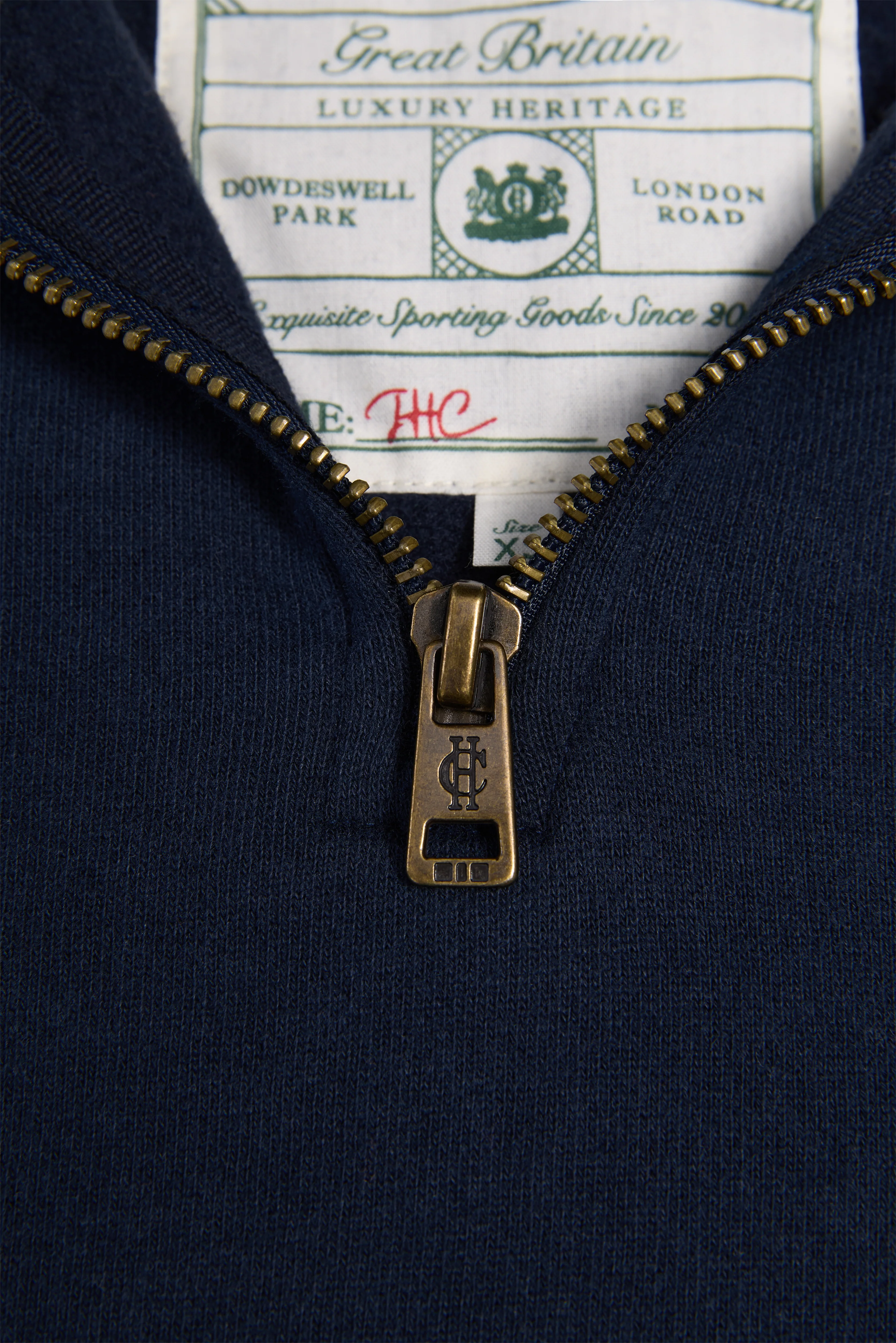 Sporting Goods Zip Henley (Ink Navy)