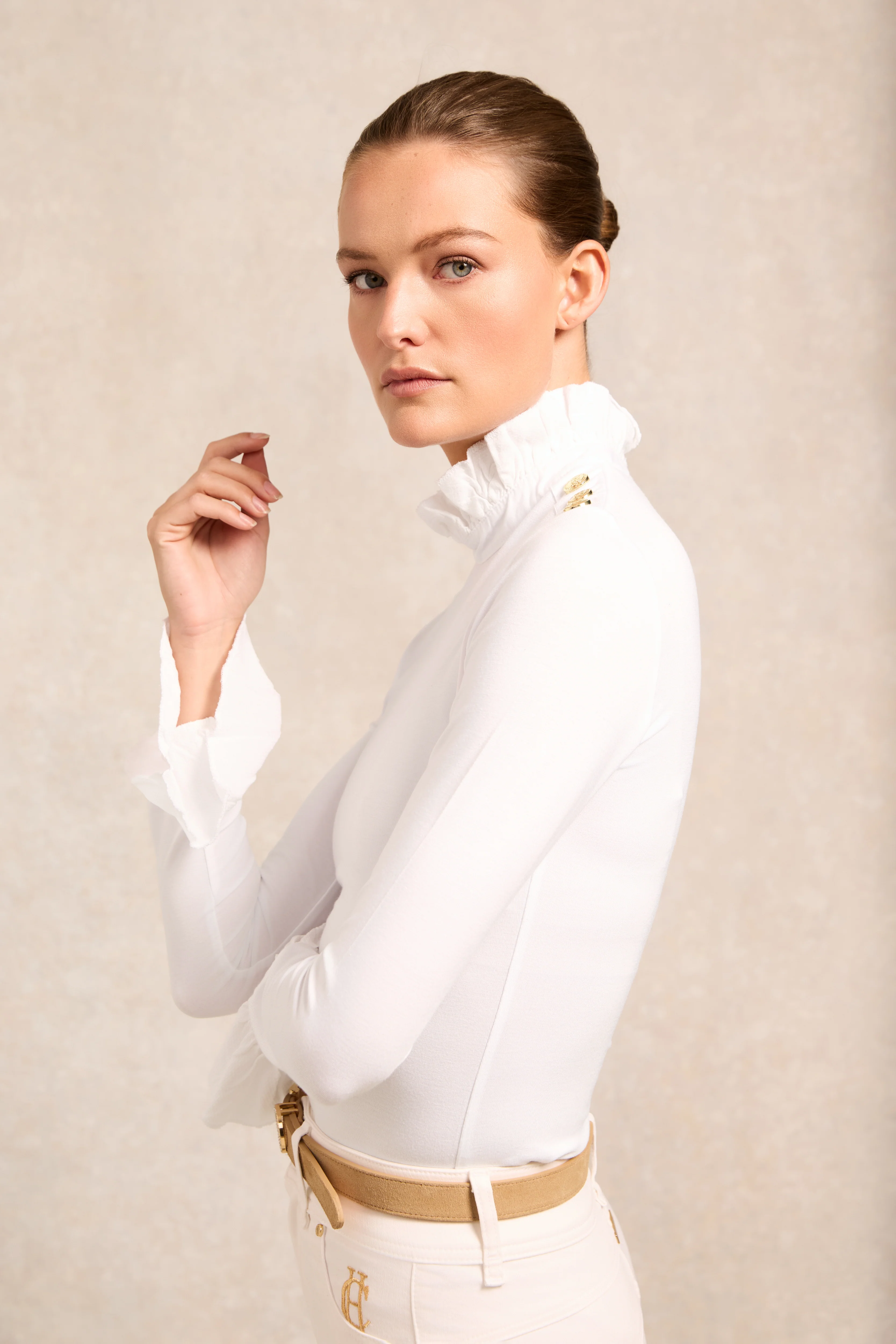 Lilibet Jersey Tee (White)