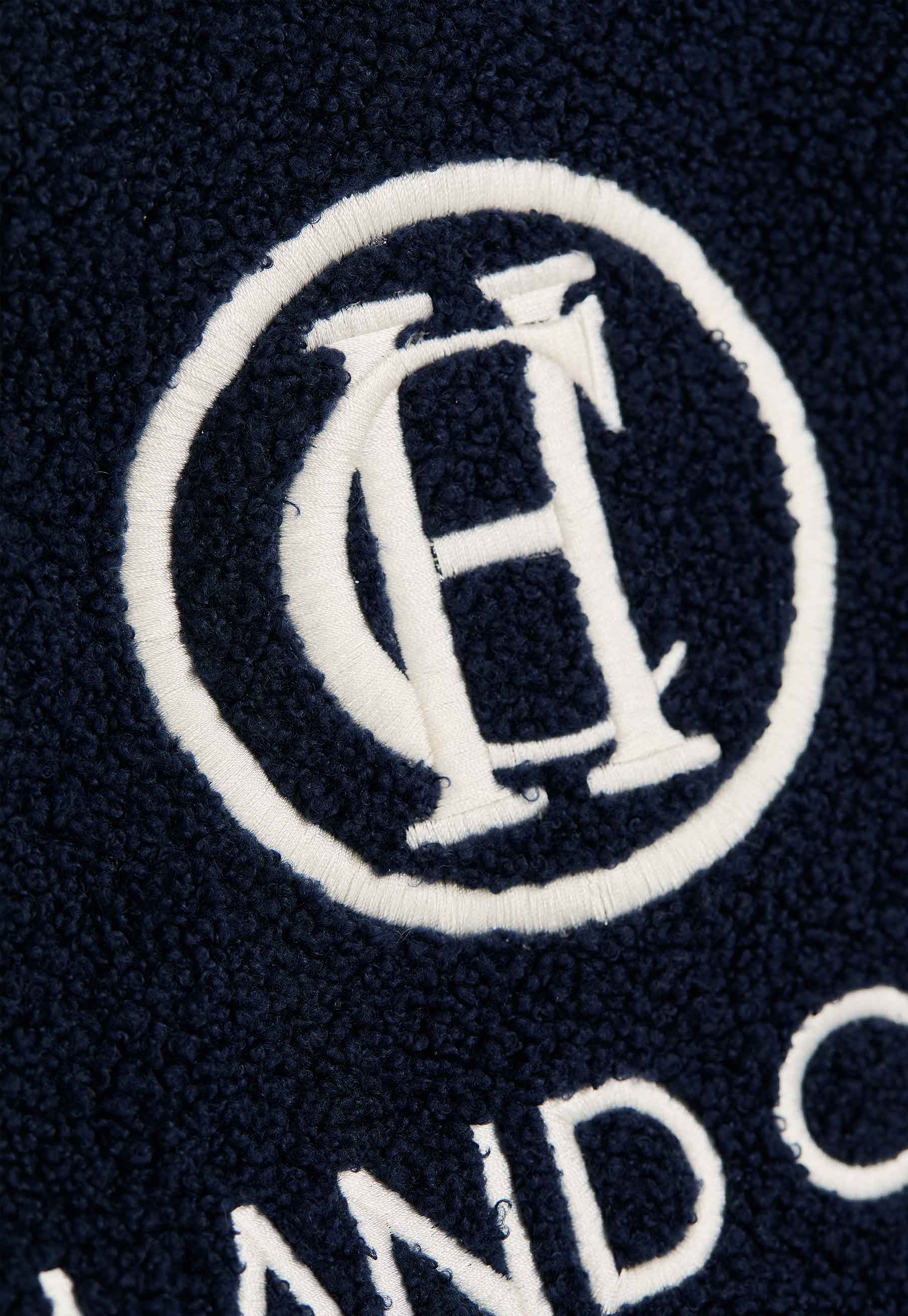 Paloma Towelling Tote (Navy Ecru)