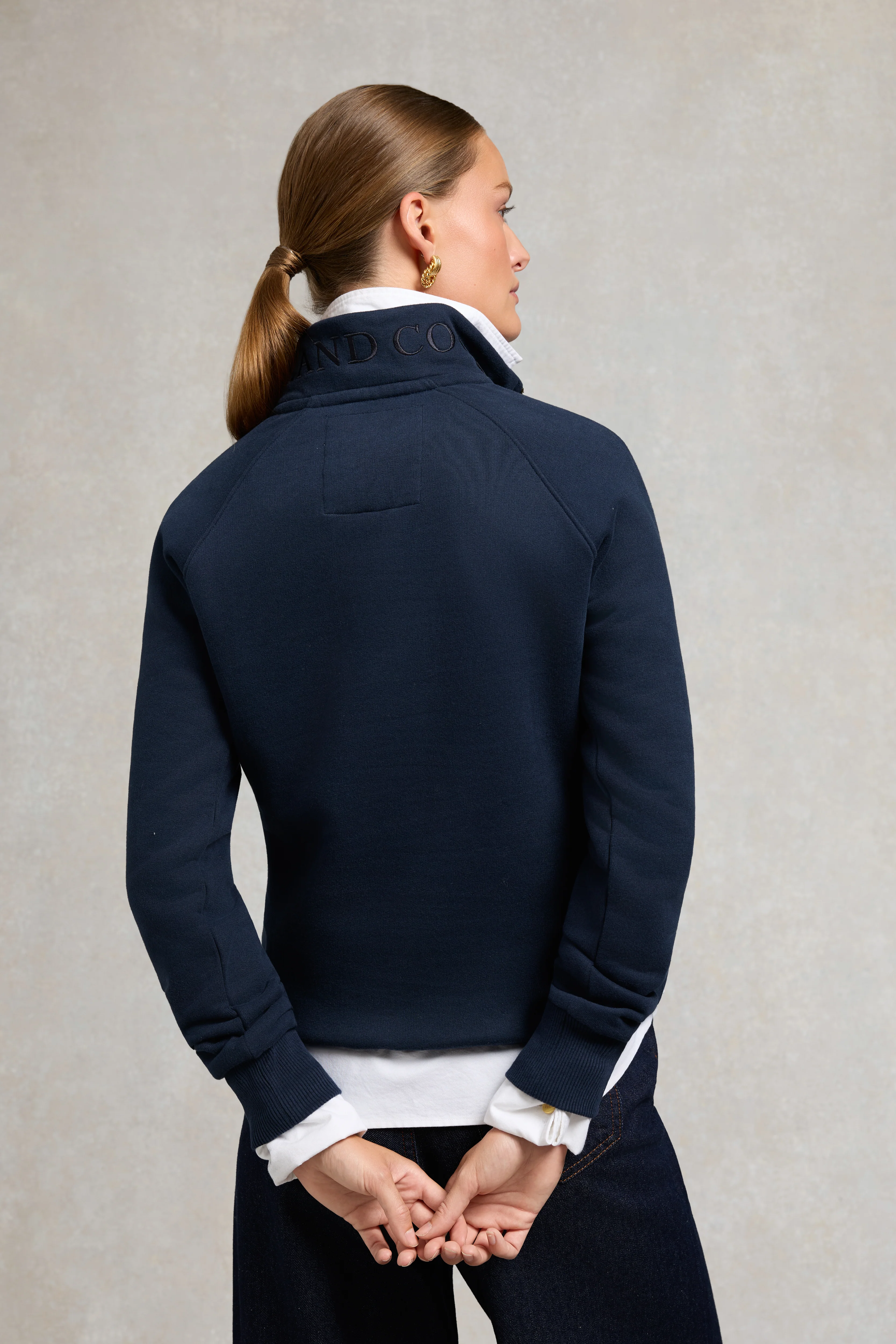 Sporting Goods Zip Henley (Ink Navy)