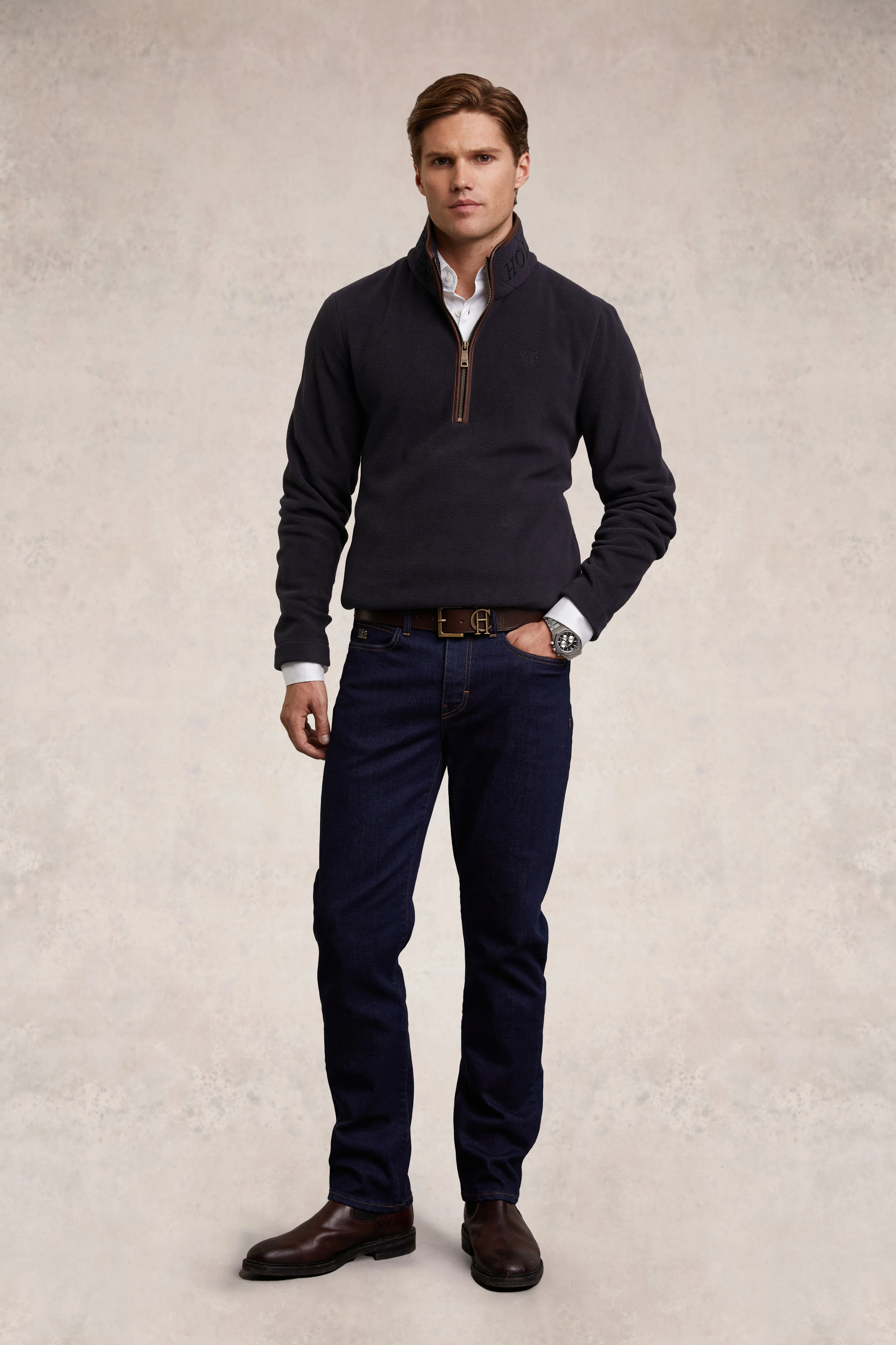 Country Fleece Quarter Zip (Ink Navy)