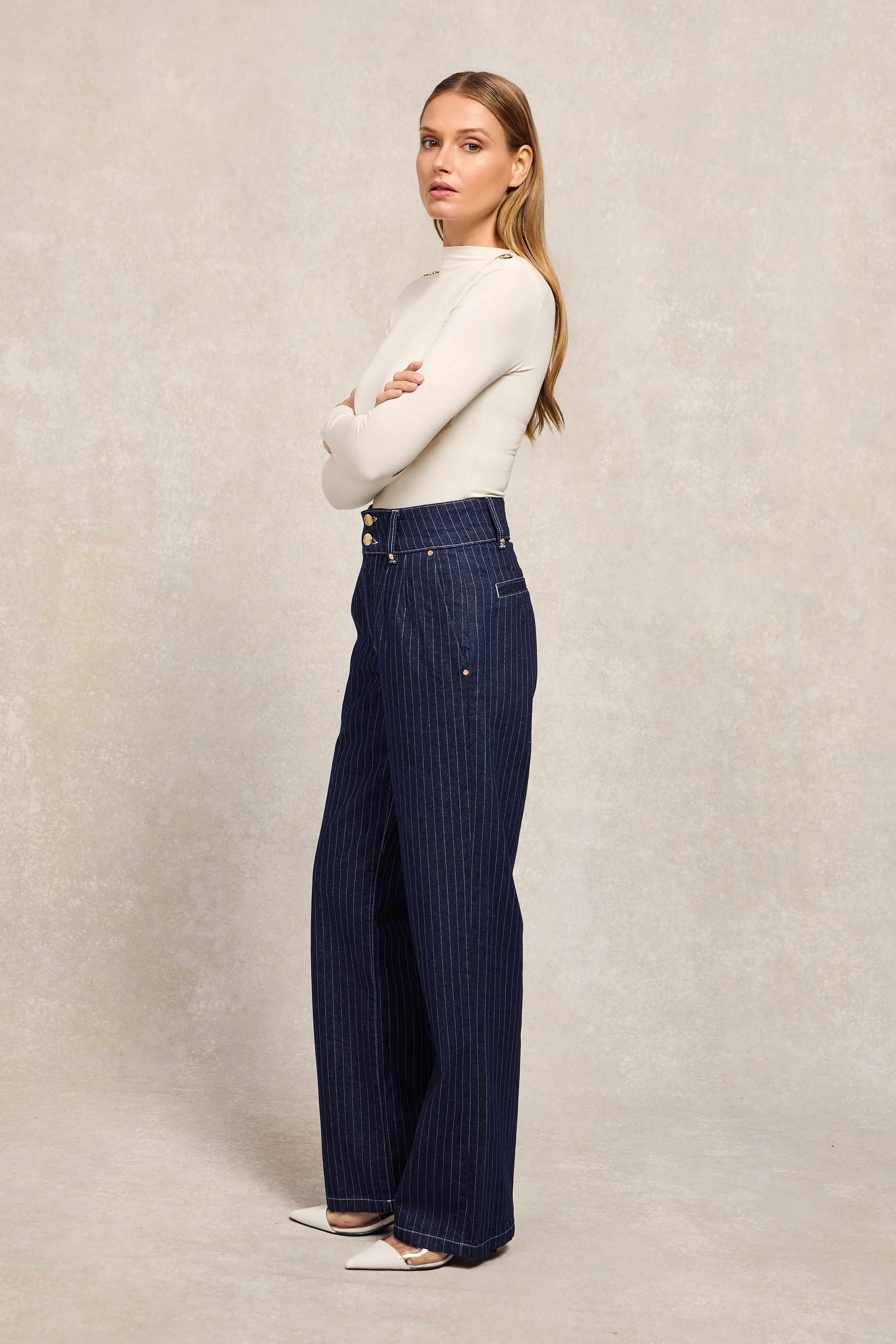 Harper Longsleeve Top (Natural)