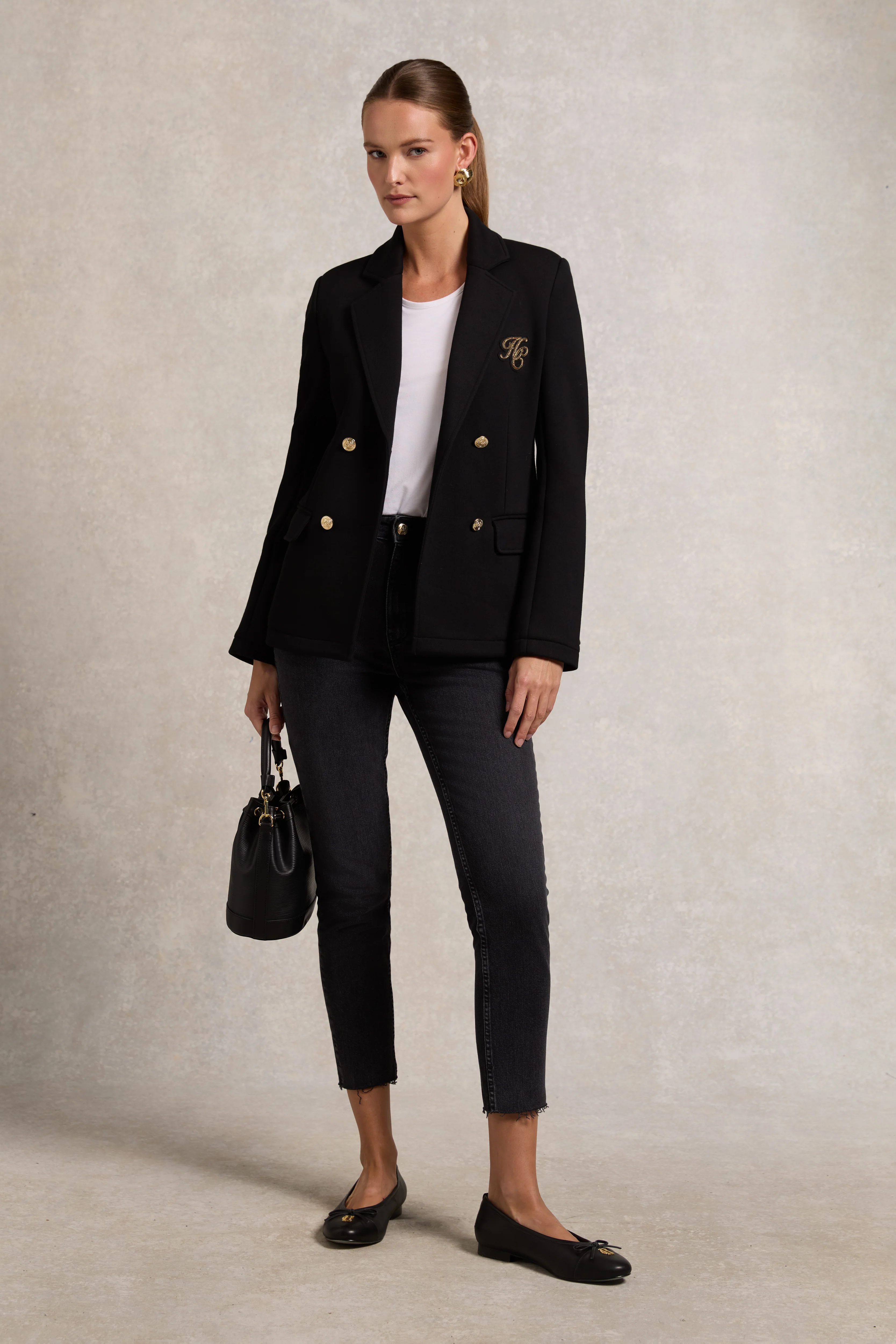 High Rise Slim Jean (Washed Black)