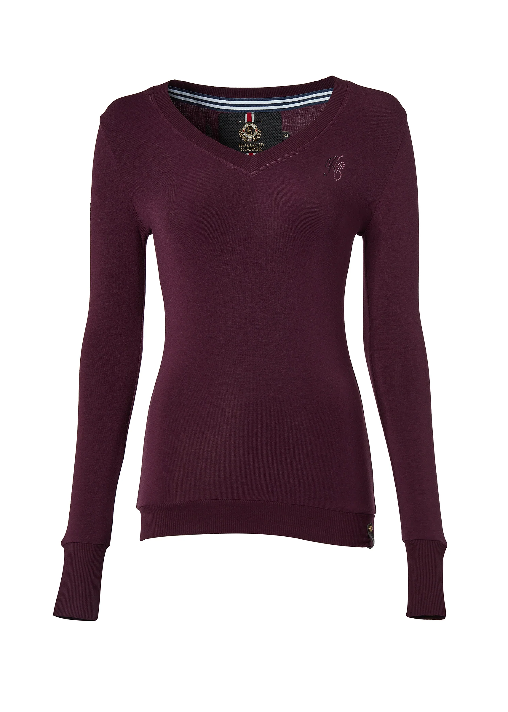 Soft Touch V-Neck (Aubergine)