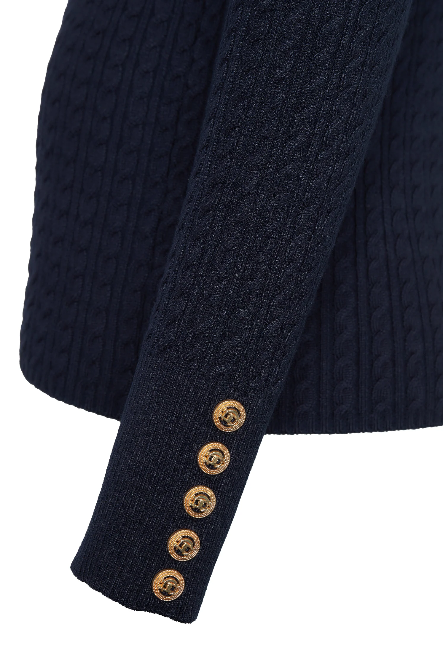 Ava Quarter Zip Knit (Ink Navy)