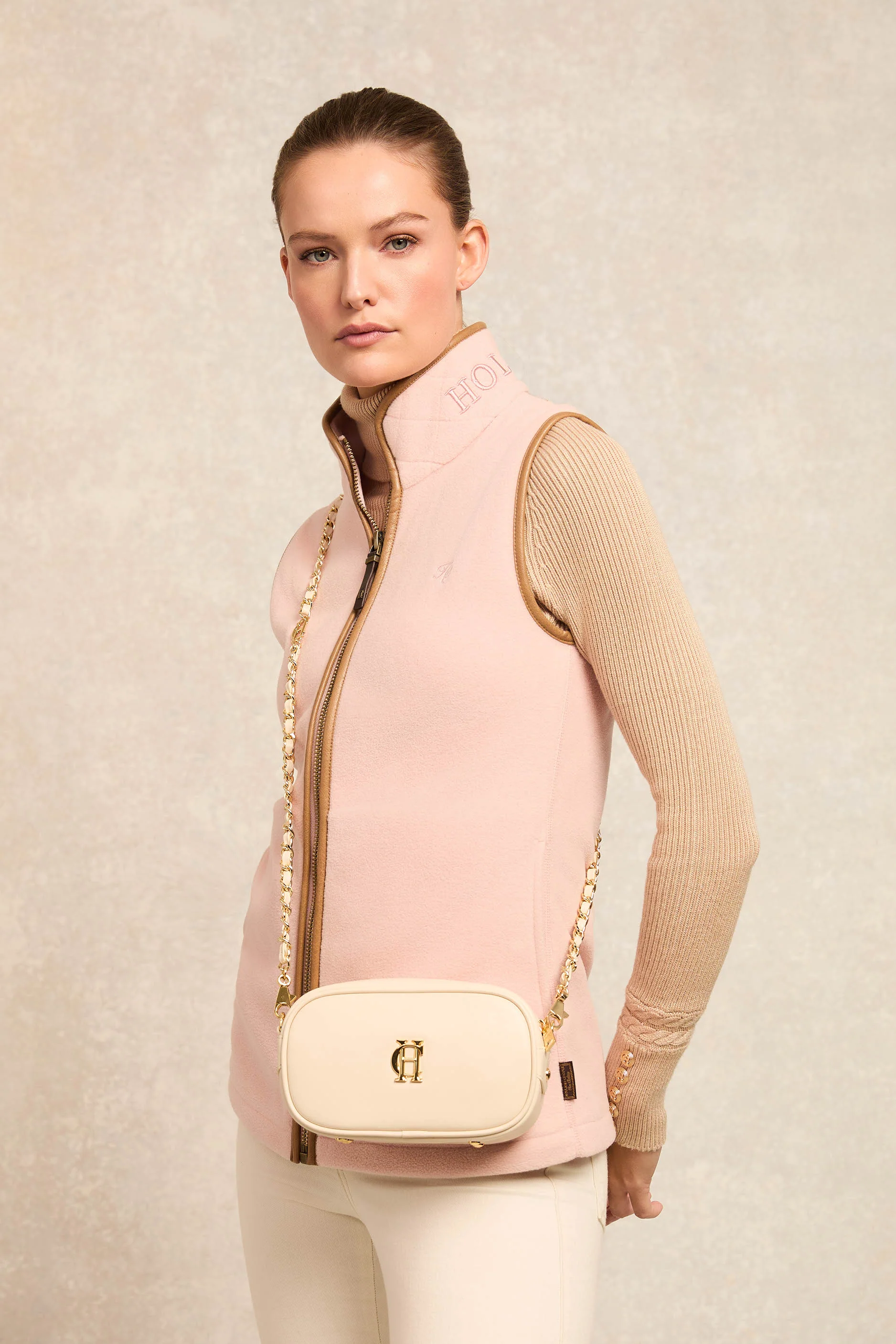 Country Fleece Gilet (Soft Pink)
