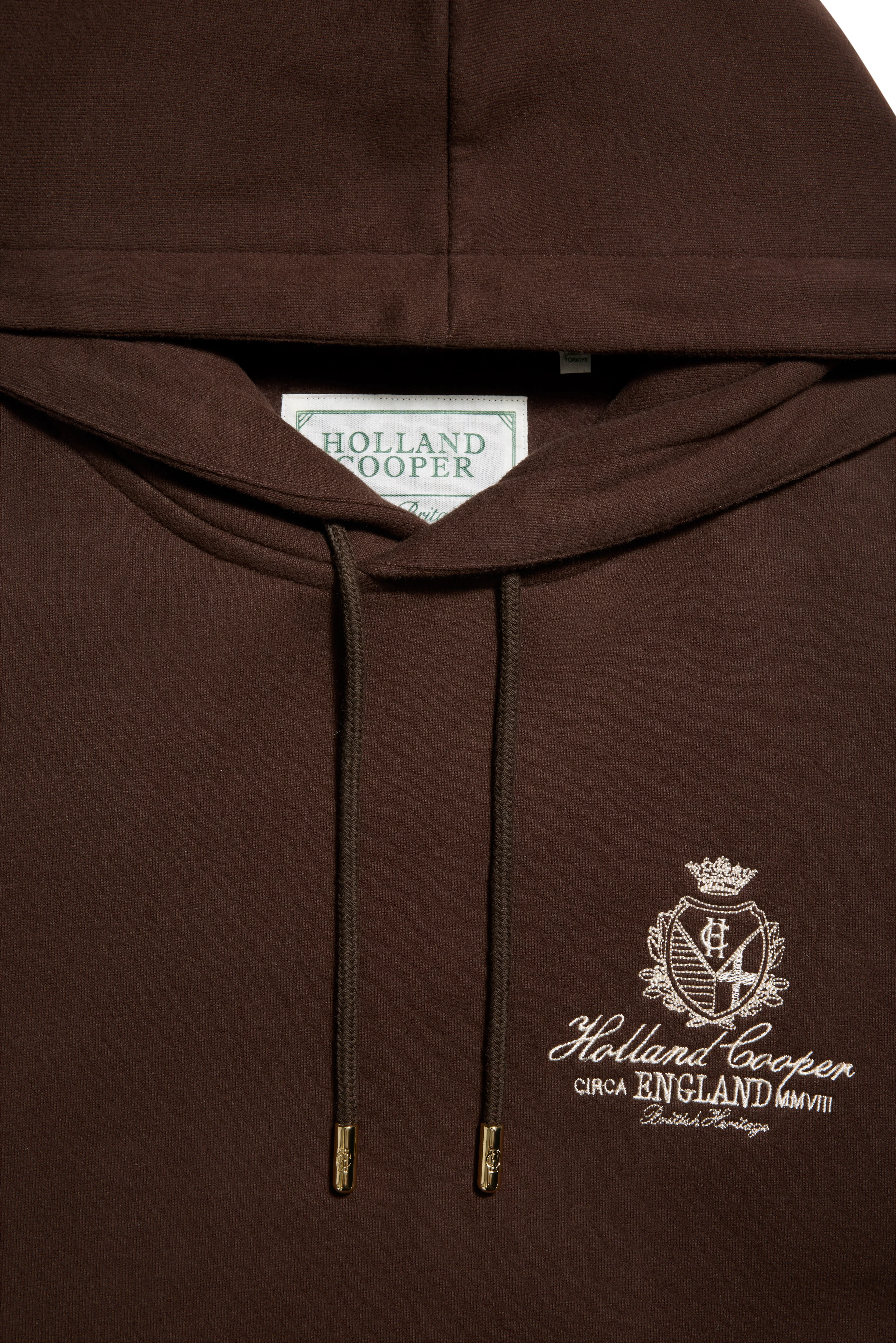 Relaxed Fit Script Hoodie (Walnut)