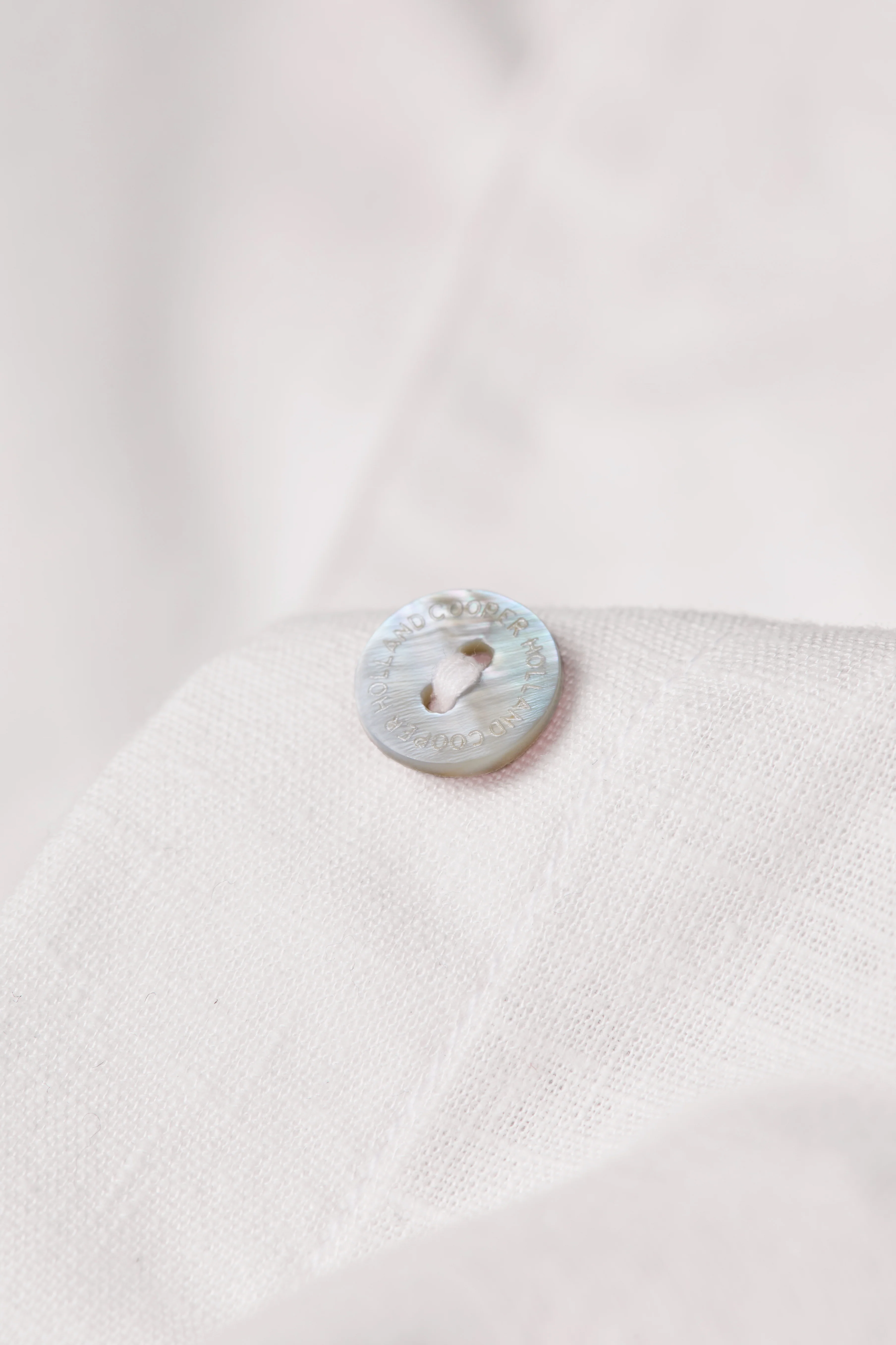 Relaxed Fit Linen Shirt (Optic White)