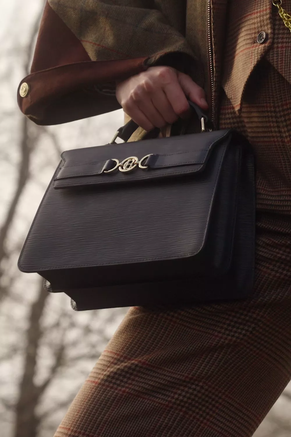 Cambridge Bag (Textured Navy)