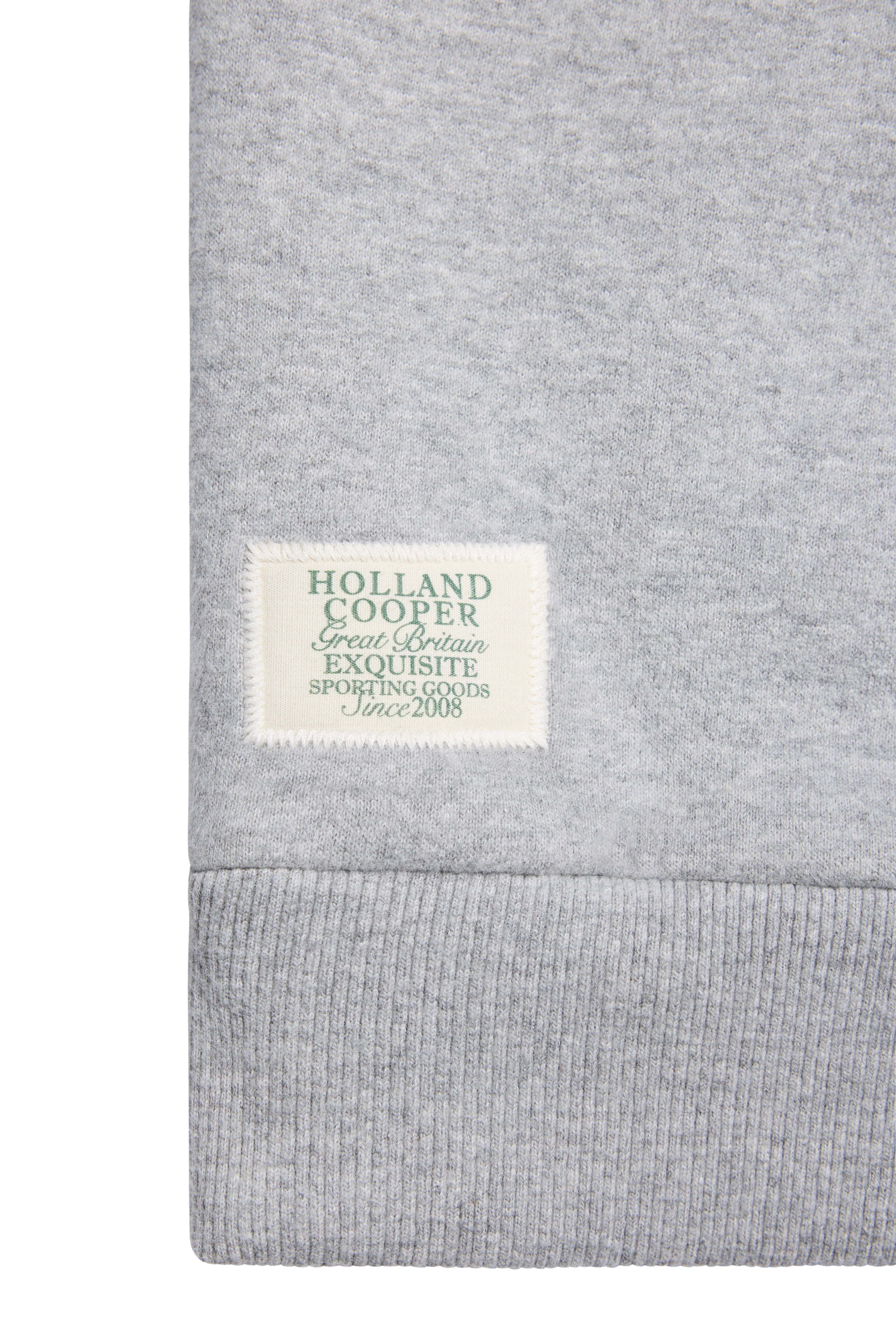 Relaxed Fit Script Hoodie (Grey Marl)