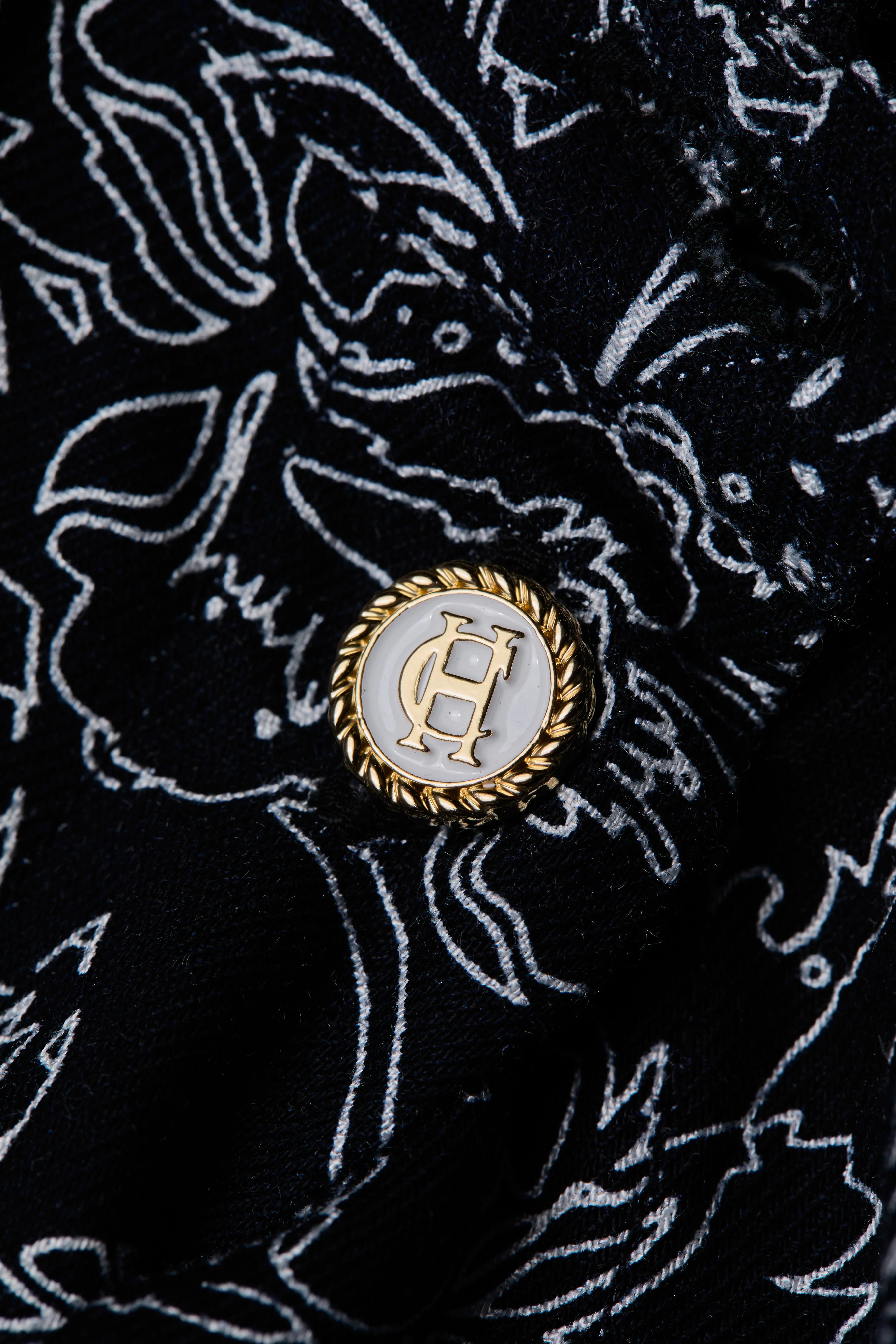 Lilibet Blouse (Navy Floral)