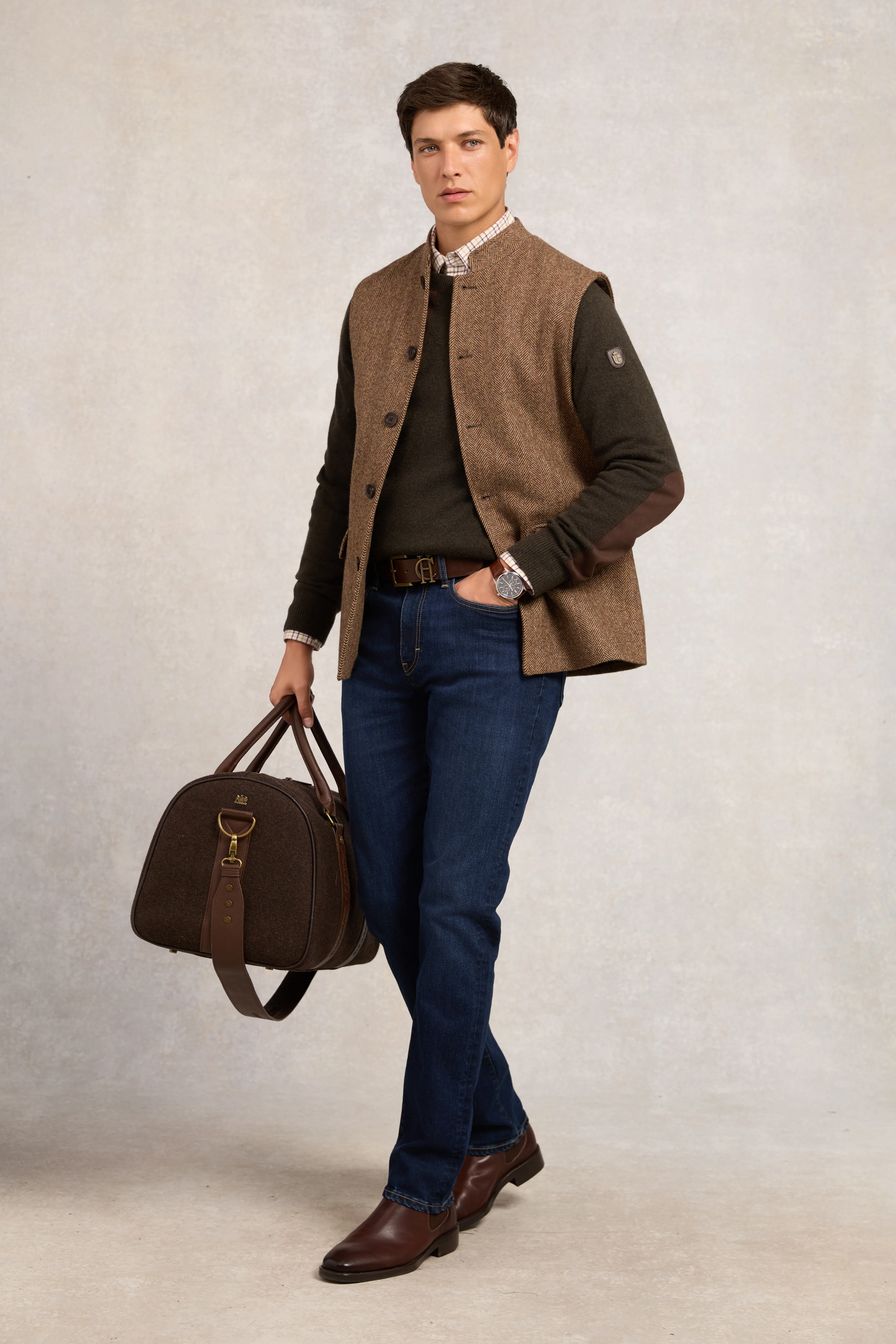 Country Crew Neck Knit (Moss)