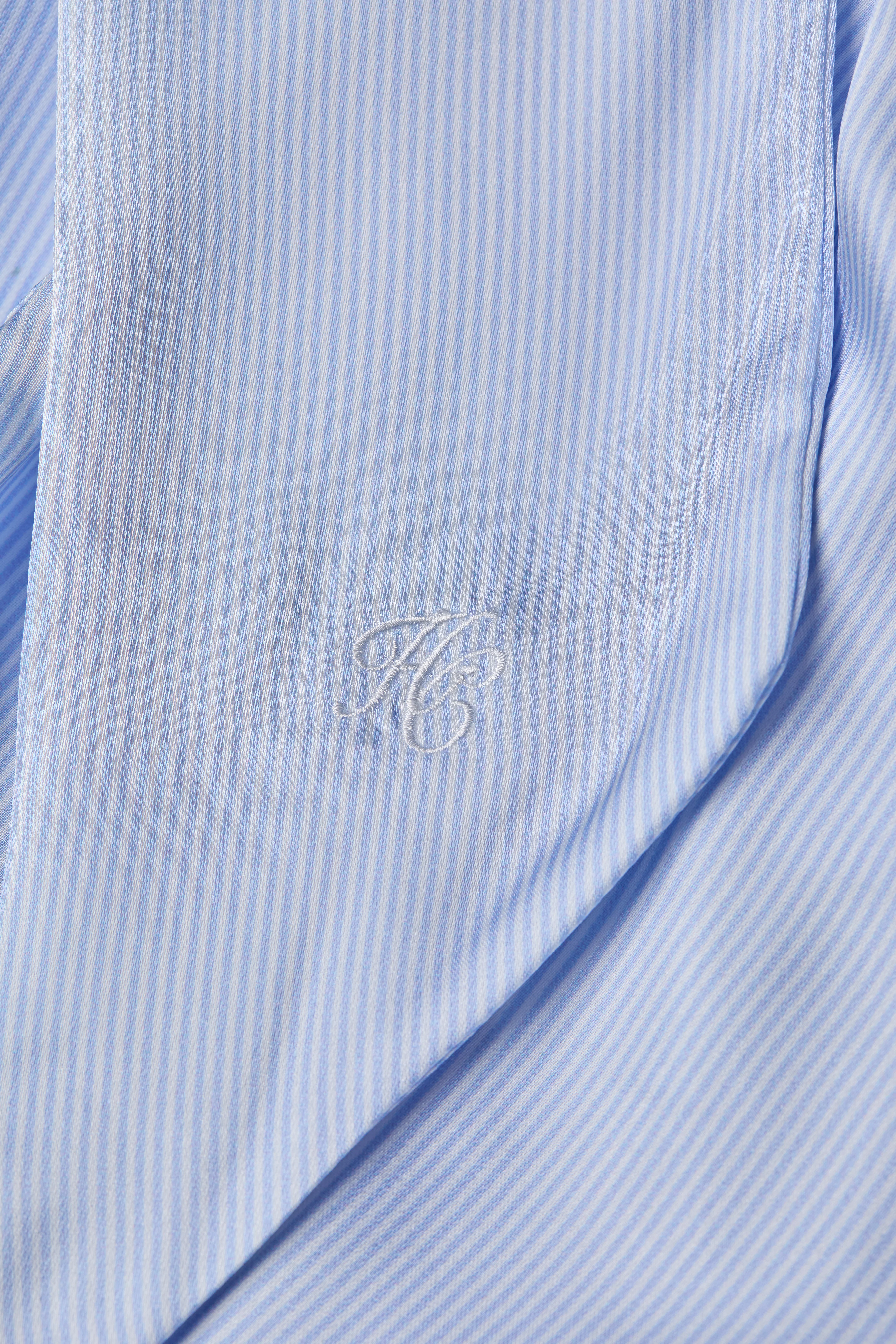 Ariella Sleeveless Blouse (Sky Stripe)