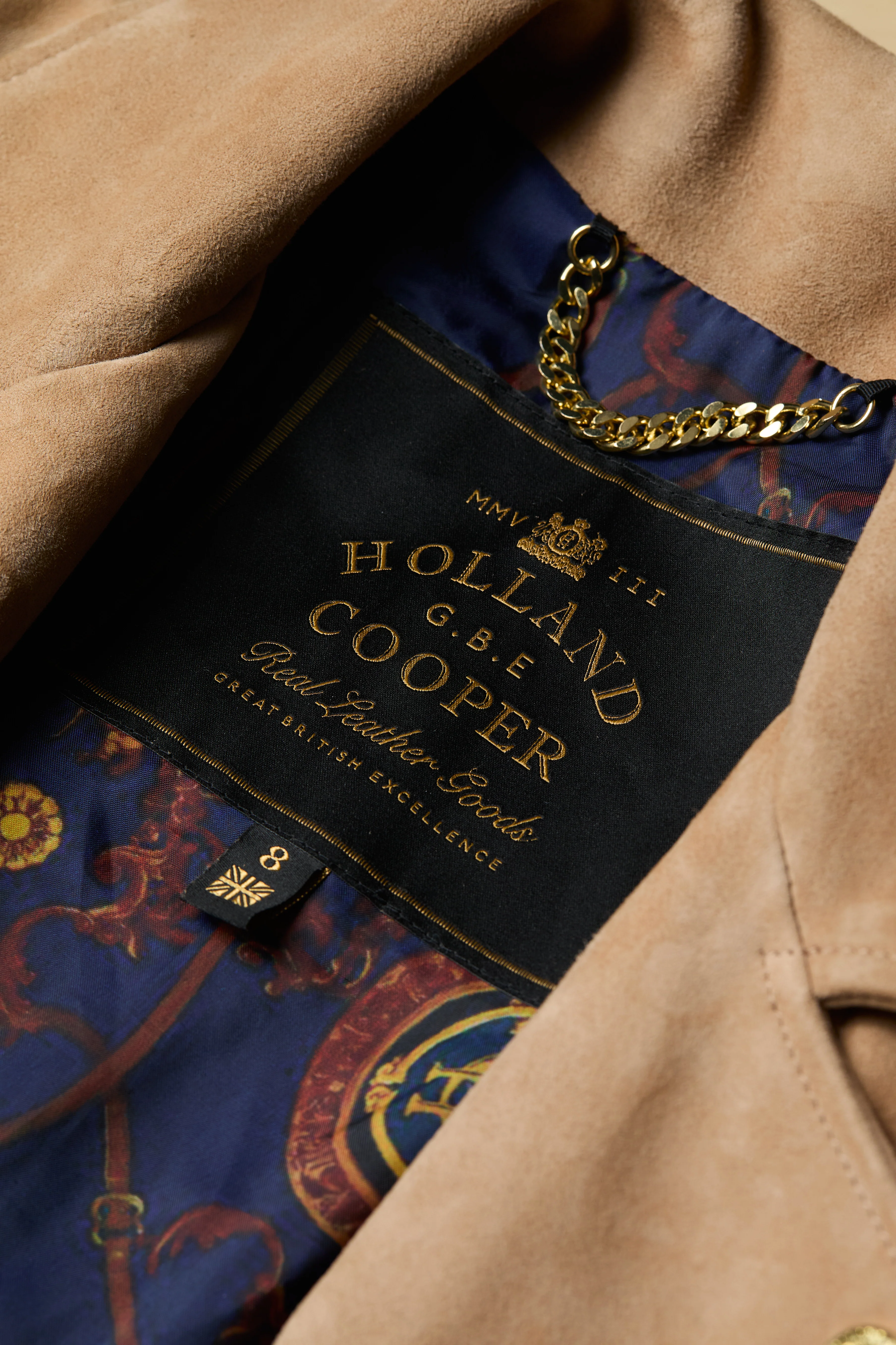 Fringed Suede Biker Jacket (Camel)