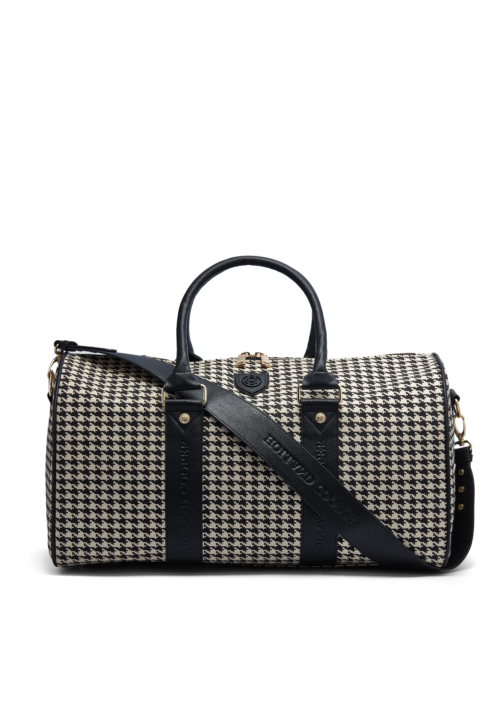 Regency Holdall (Ecru Houndstooth)