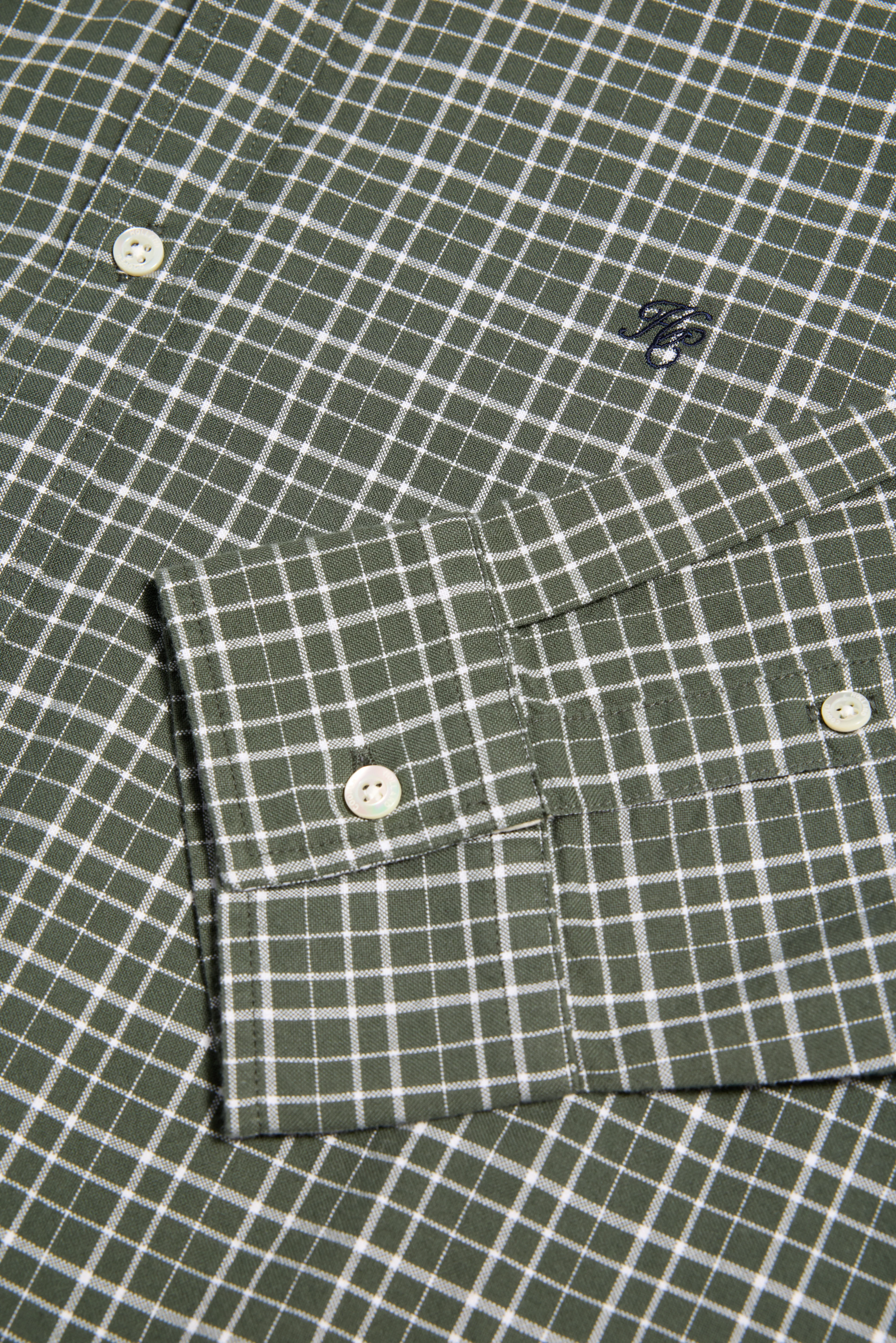Men's Classic Woven Button Down Shirt (Henridge Emerald)