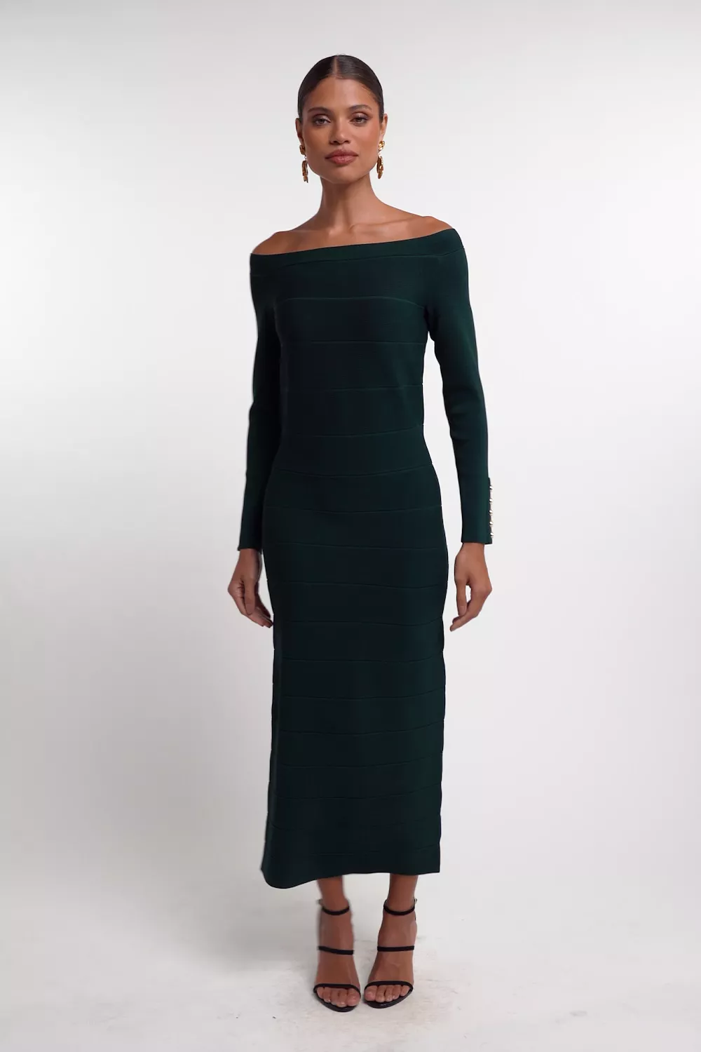 Christina Bandage Dress (Deep Emerald)