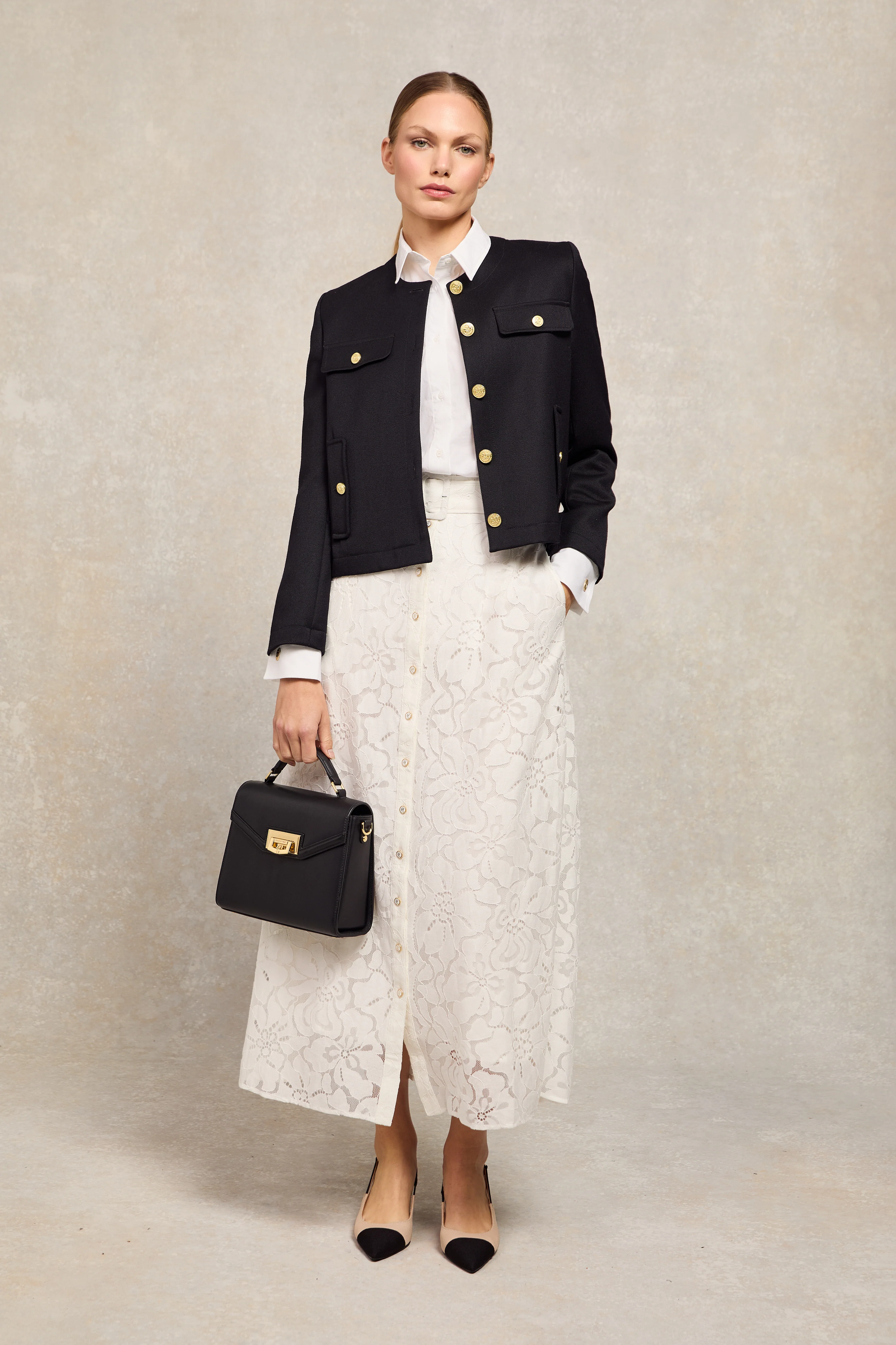 Annabel Lace Skirt (White)