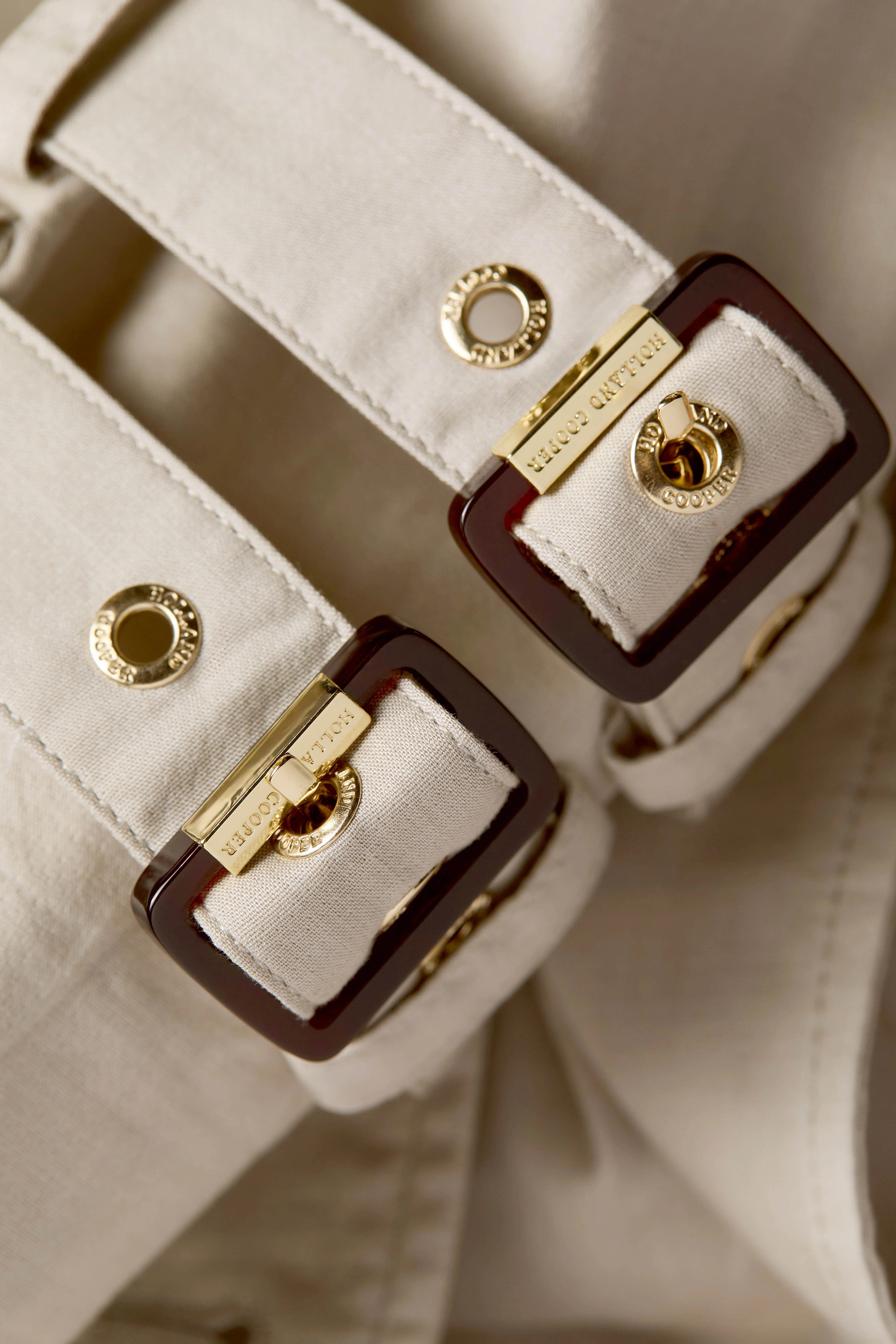 Collarless Trench Coat (French Grey)