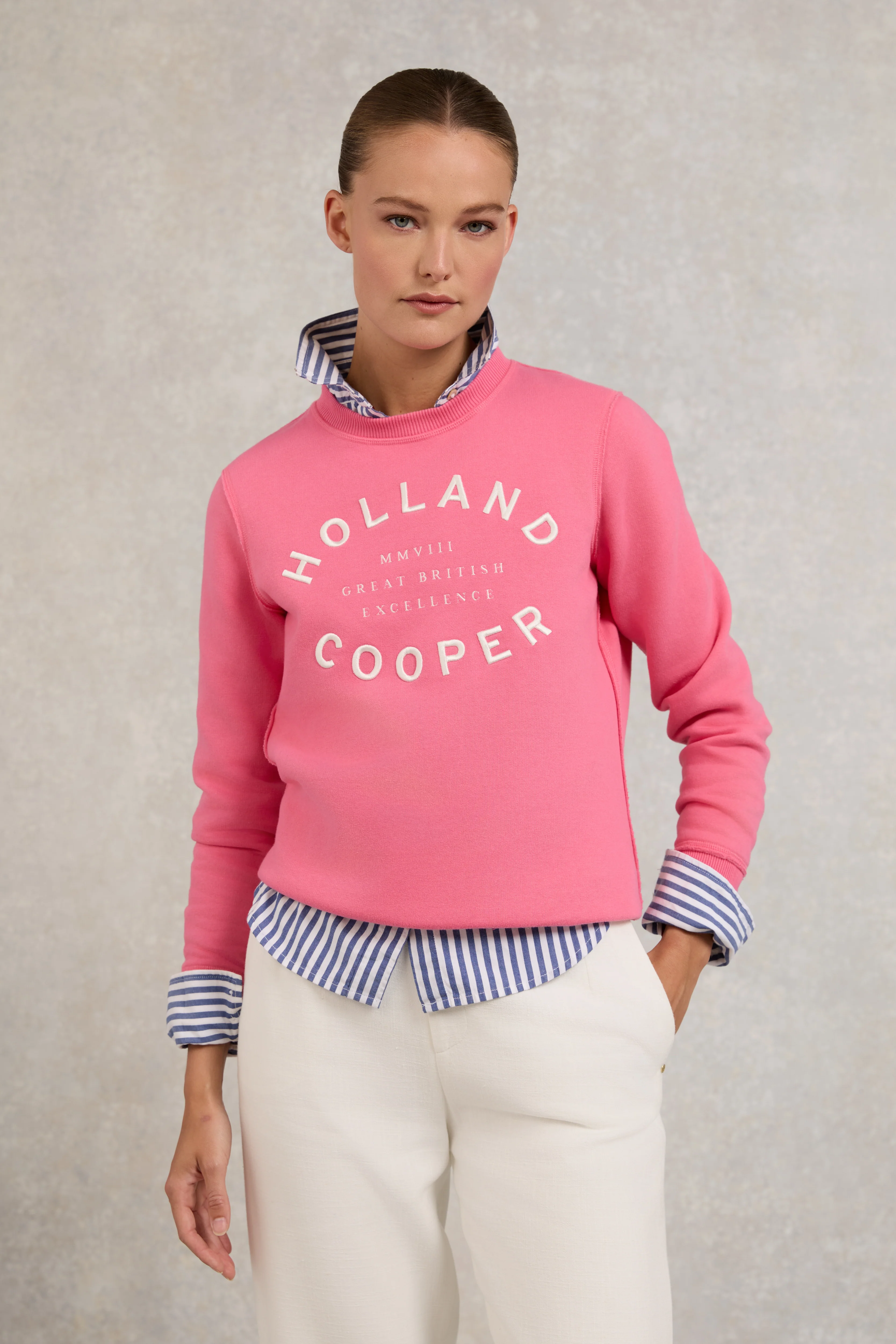 Varsity Crew (Peony Pink)