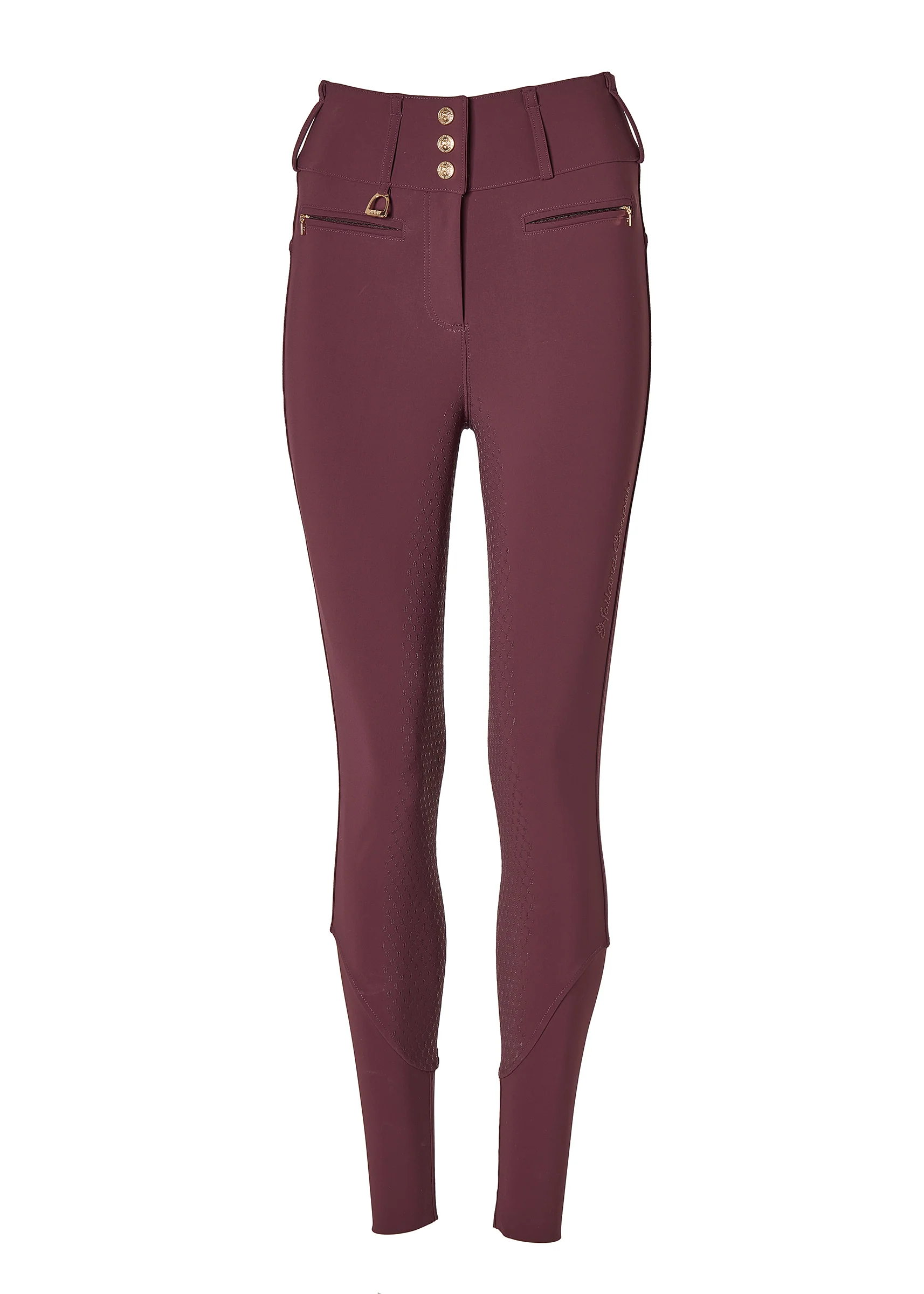 Premium High Rise Breeches (Aubergine)