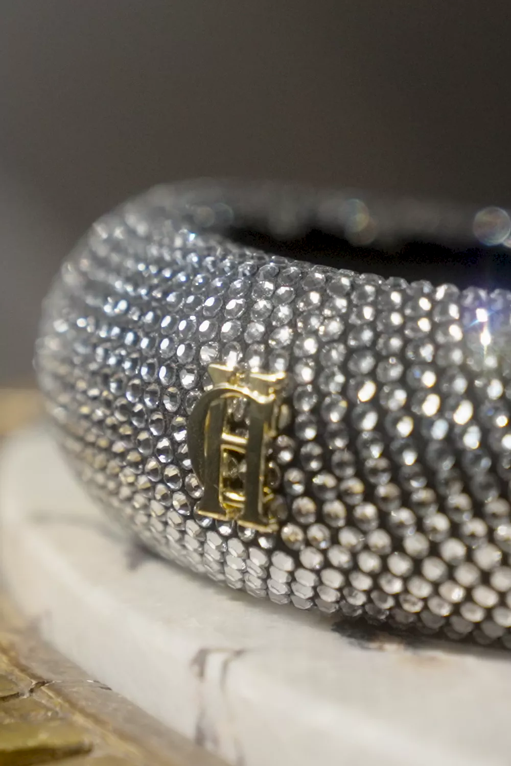 Narrow Headband (Silver Crystal)